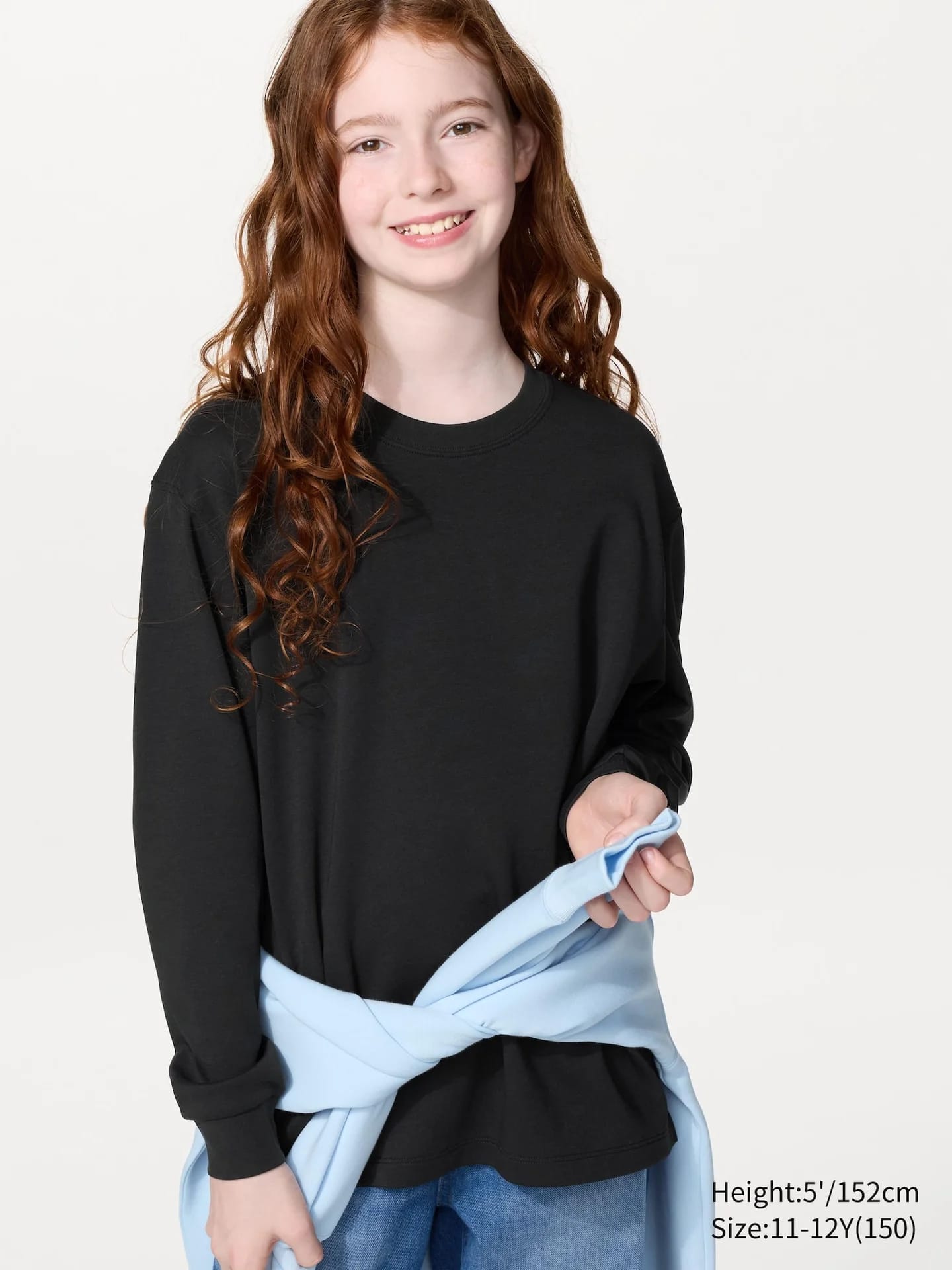 AIRism Baumwolle Langarmshirt (Rundhals) - фото 2