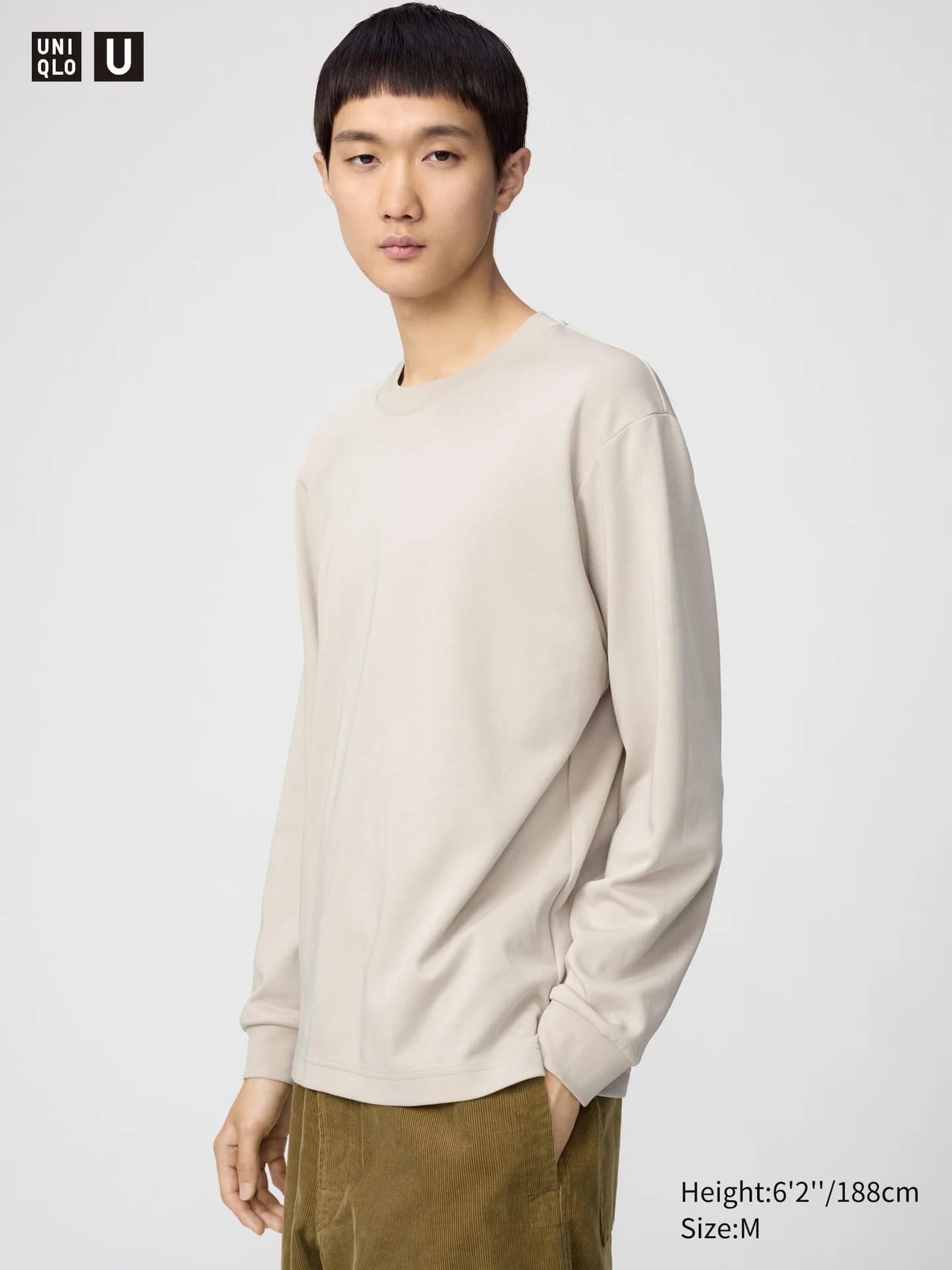AIRism Baumwolle Langarmshirt (Rundhals) - фото 2