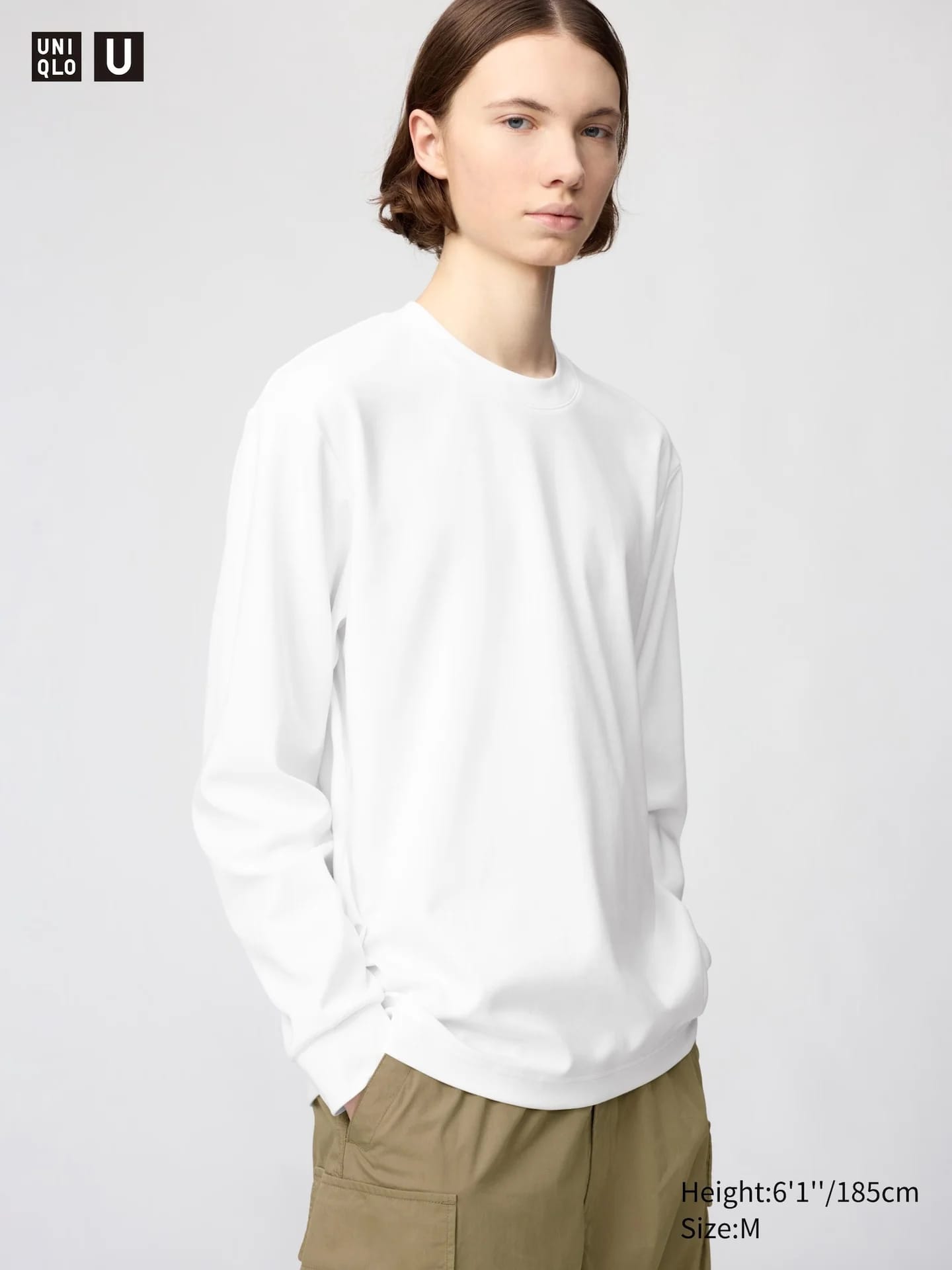 AIRism Baumwolle Langarmshirt (Rundhals) - фото 6