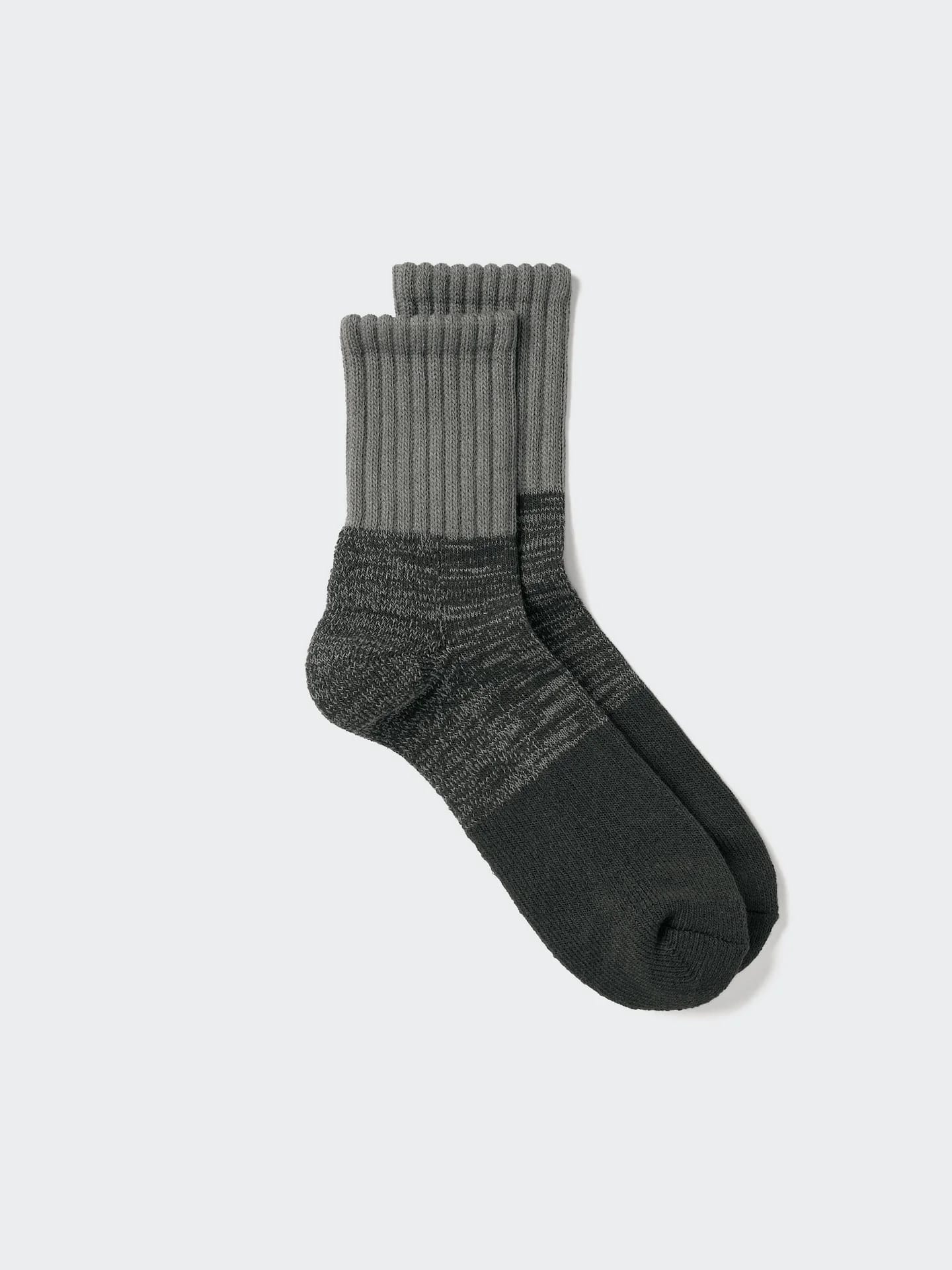 HEATTECH Thermo Halbsocken (цветной блок, серый, мягкий) - фото 2