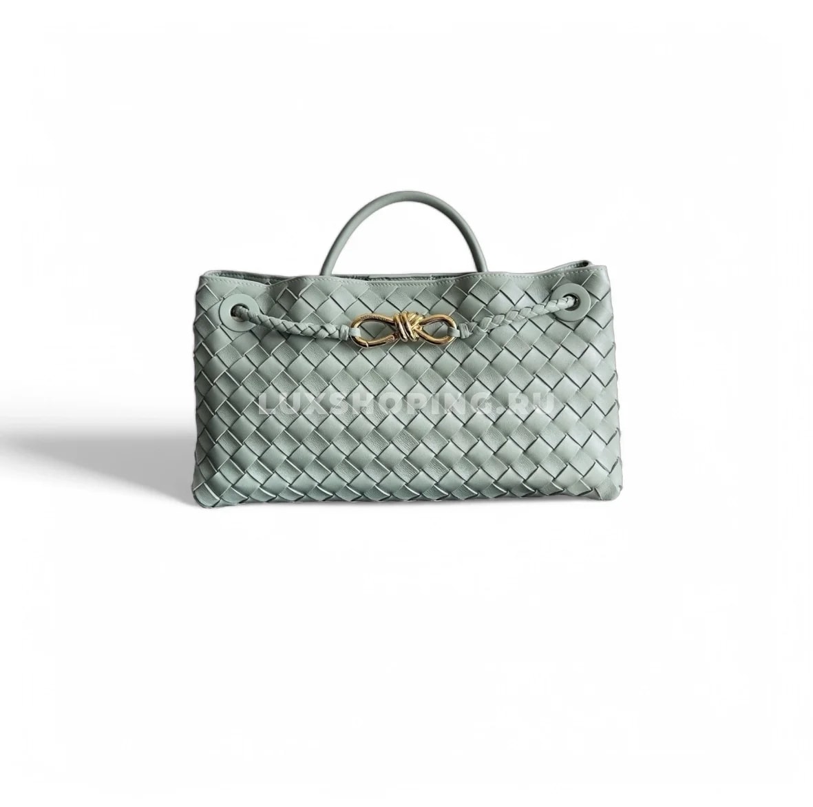 Сумка BOTTEGA VENETA ANDIAMO East-West светло бирюзовый