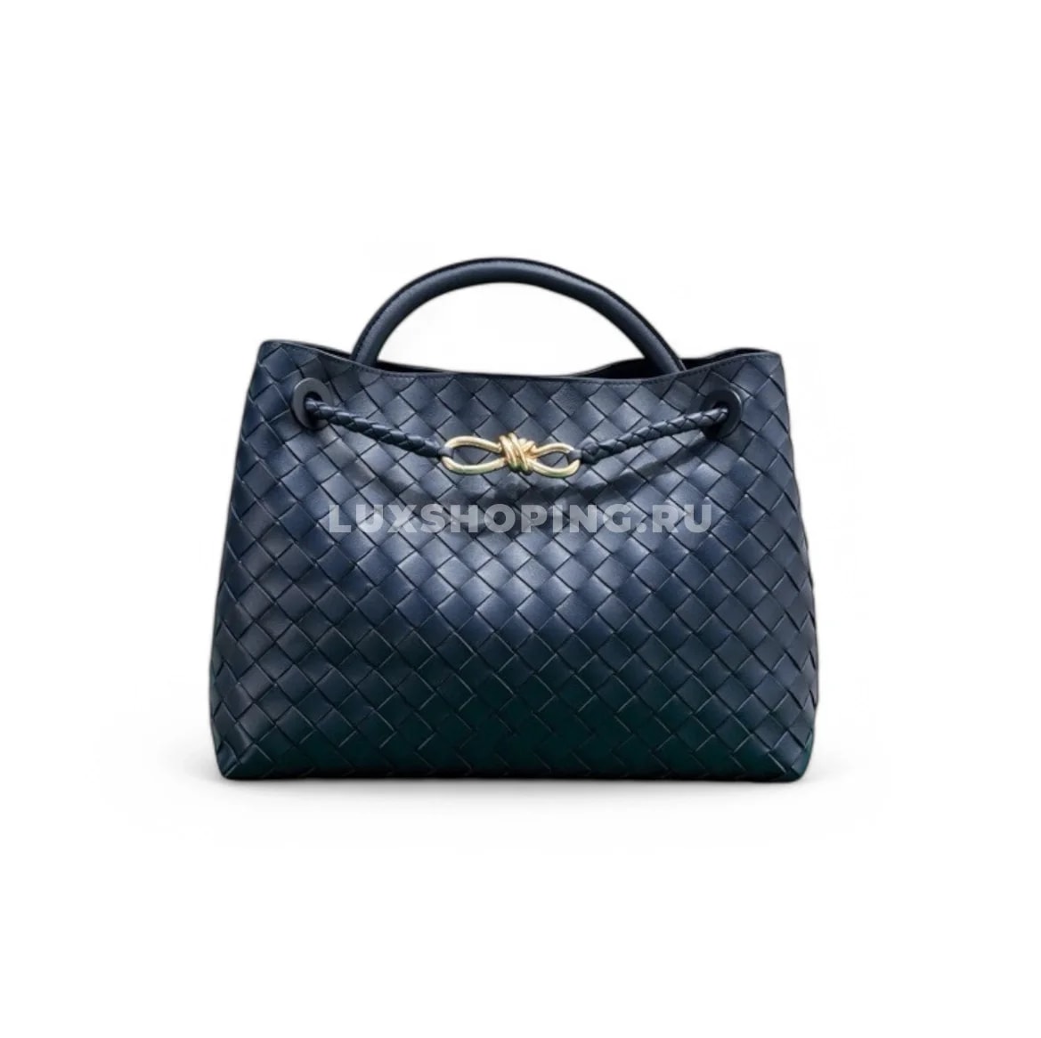 Сумка BOTTEGA VENETA ANDIAMO среднего размера в оттенке "глубокий синий"