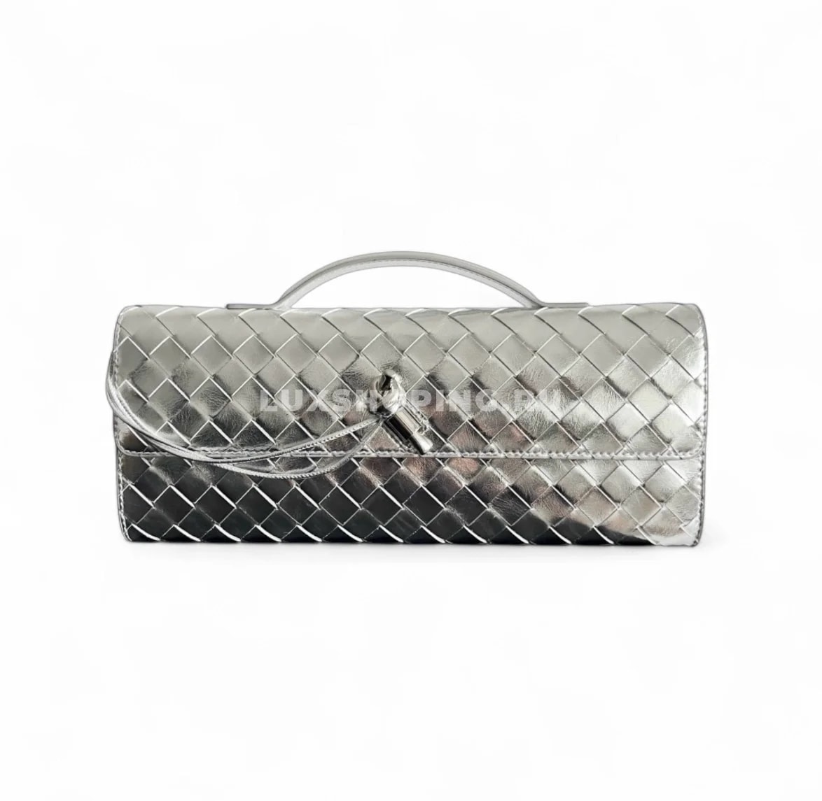 Сумка BOTTEGA VENETA ANDIAMO Clutch серебро