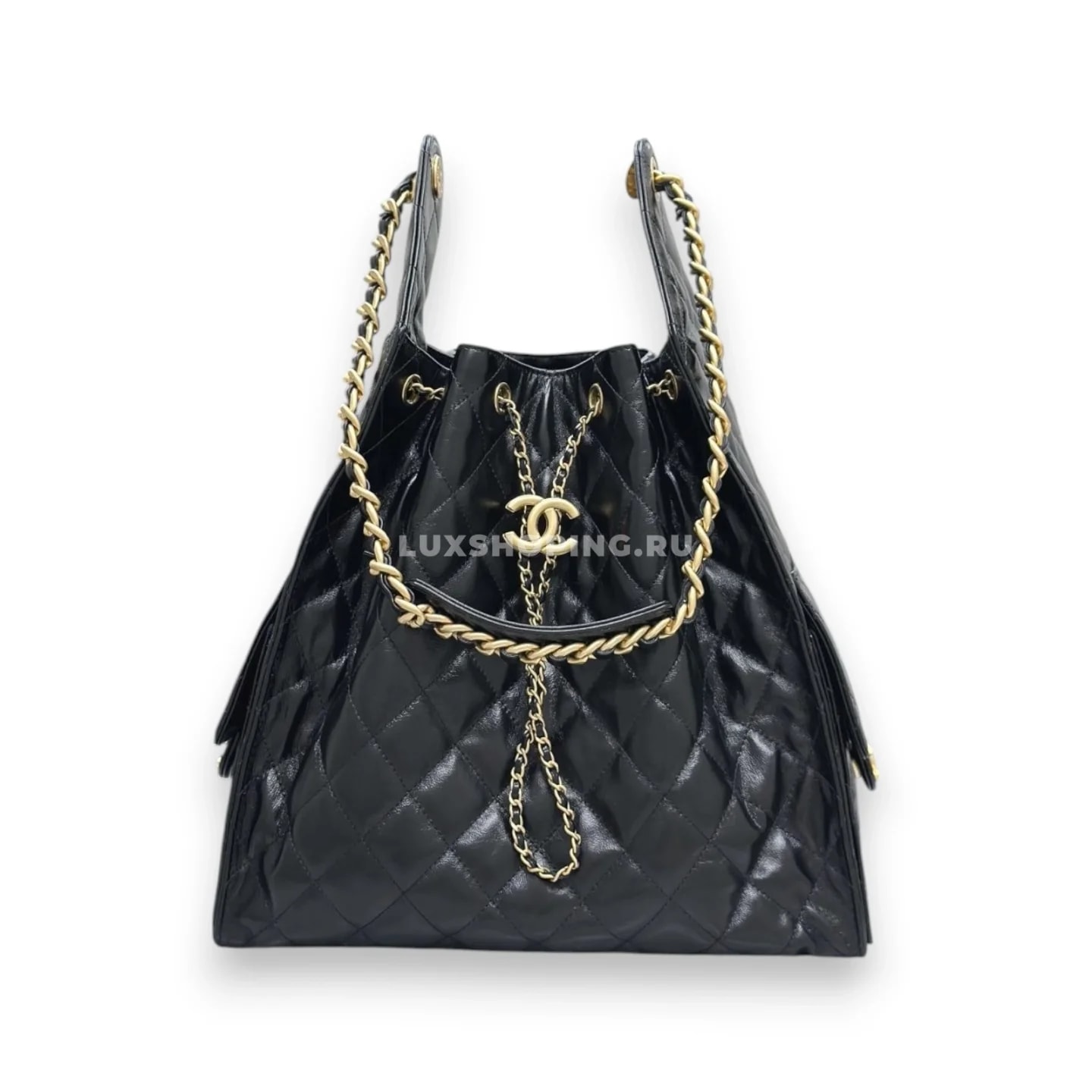 Сумка Chanel hobo 2025 черная 40×30×15 см