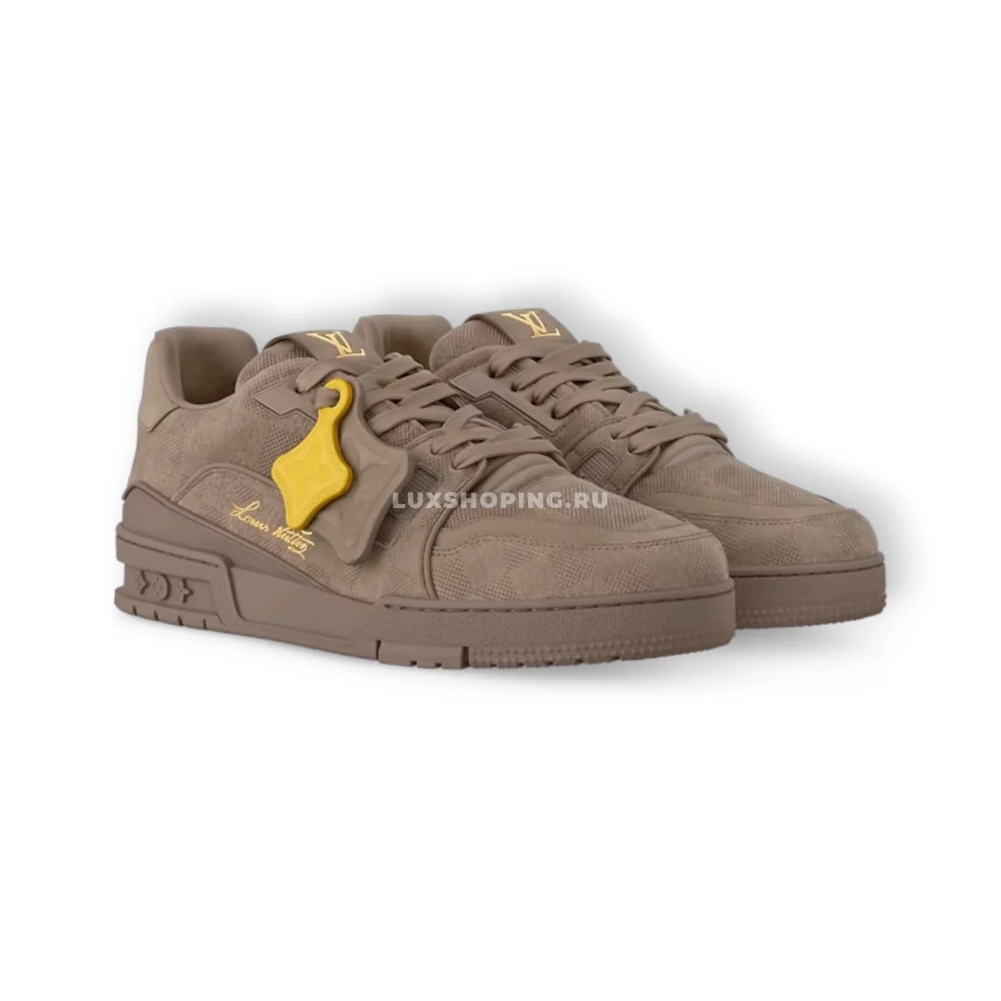 Мужские кроссовки Louis Vuitton Trainer песочные