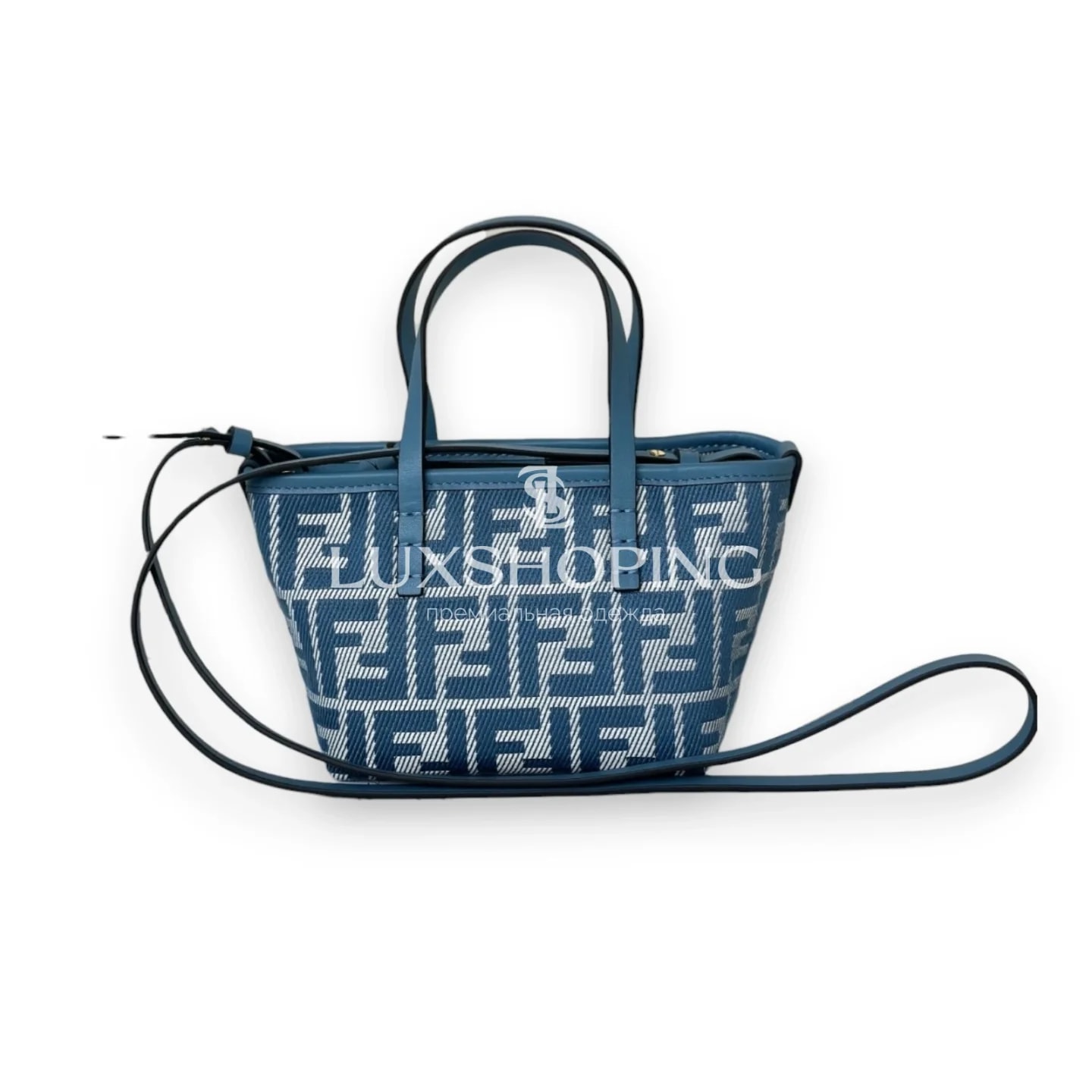 Сумка Fendi Mini Roll синяя 15.5×11×13 см