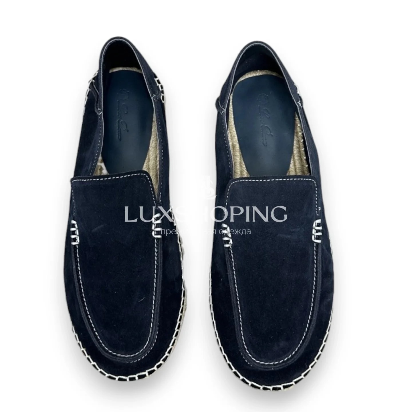 Темно синие эспадрильи Loro Piana Fisherman