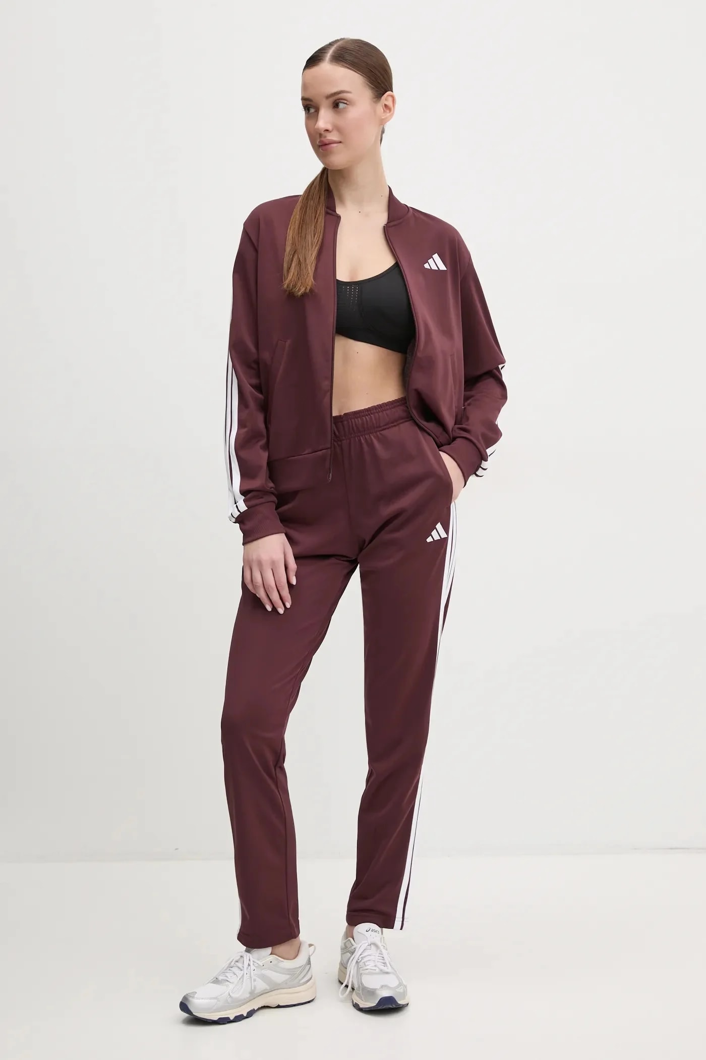 Спортивный костюм Essentials бордовый для женщин