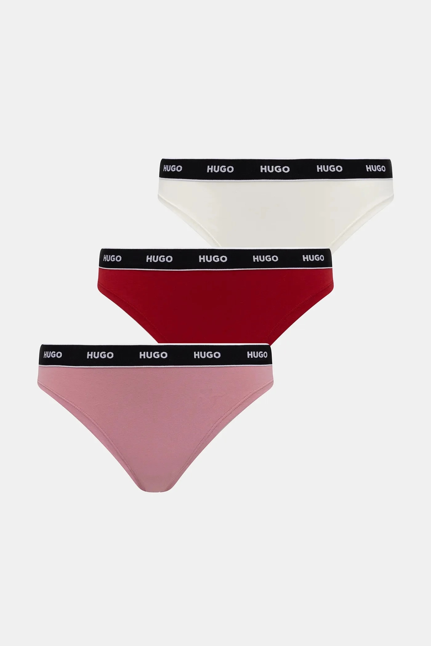 Комплект из 3 трусов-стрингов TRIPLET THONG STRIPE красный для женщин