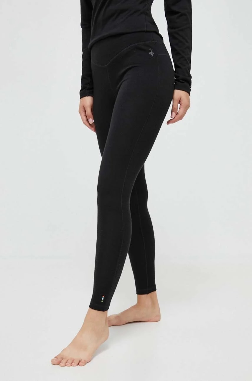 Классические функциональные леггинсы Thermal Merino. черные для женщин