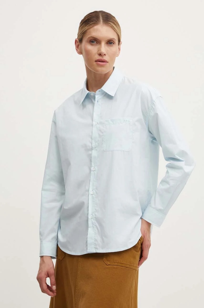 Хлопковая рубашка-бойфренд с вышивкой Chemise