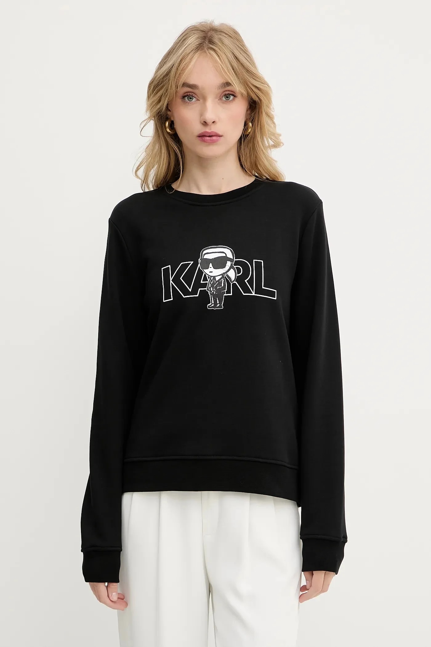 толстовка IKON из хлопка черная для женщин