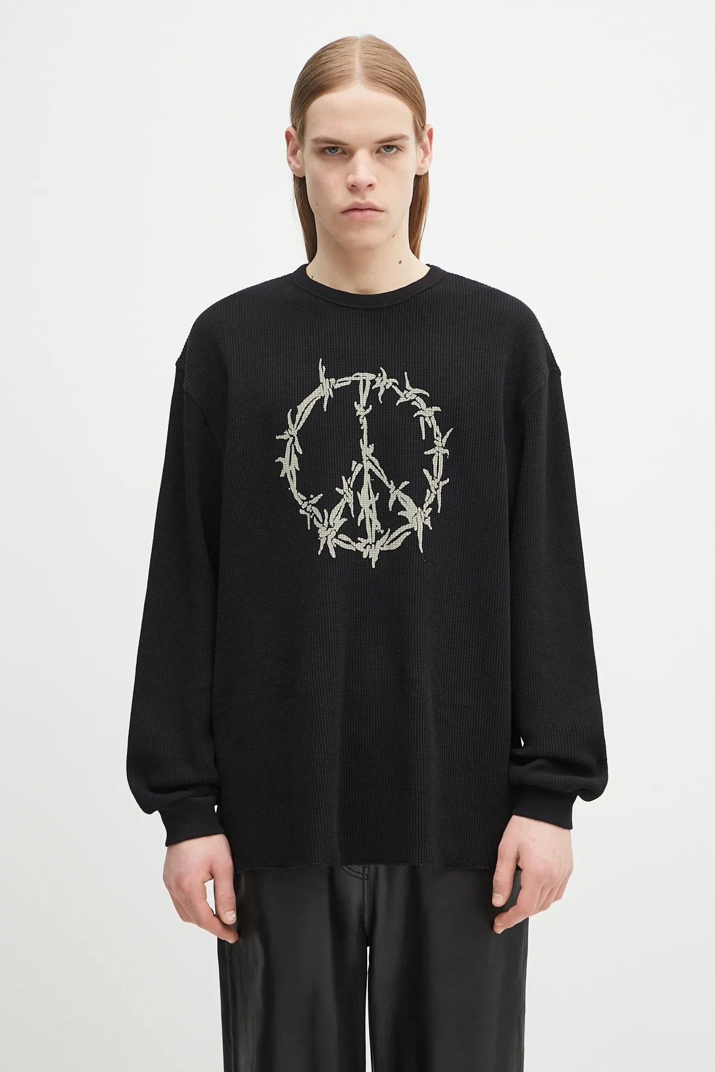 Хлопковая толстовка Peace Press Gothic Waffle LS Tee