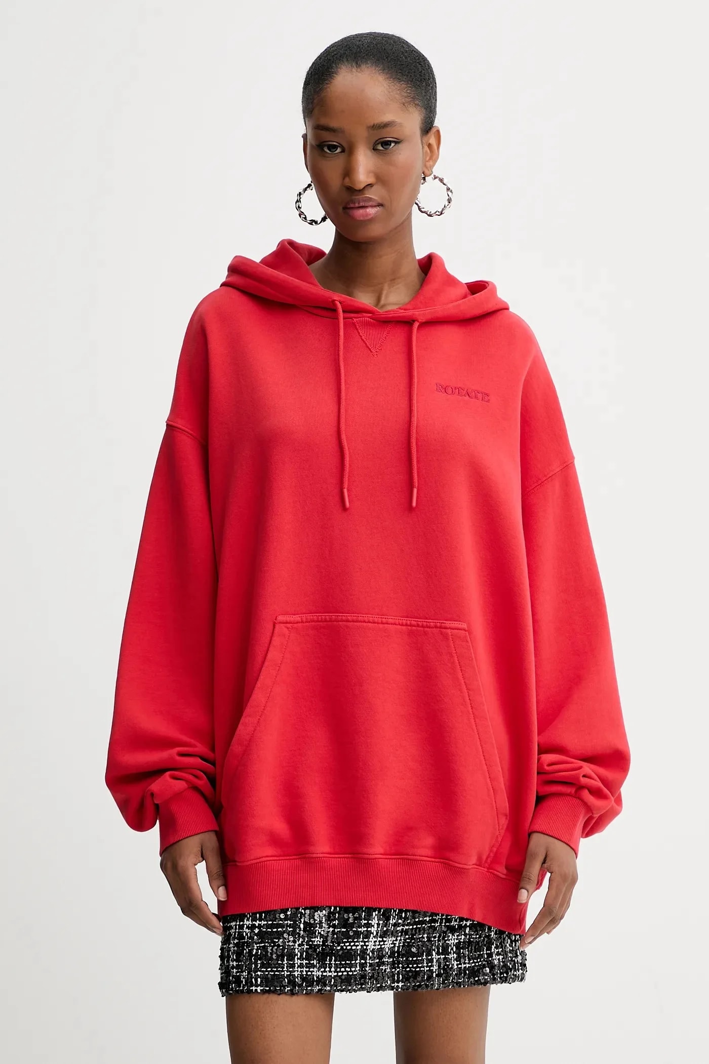 Хлопковая толстовка Rotate Sweat Hoodie