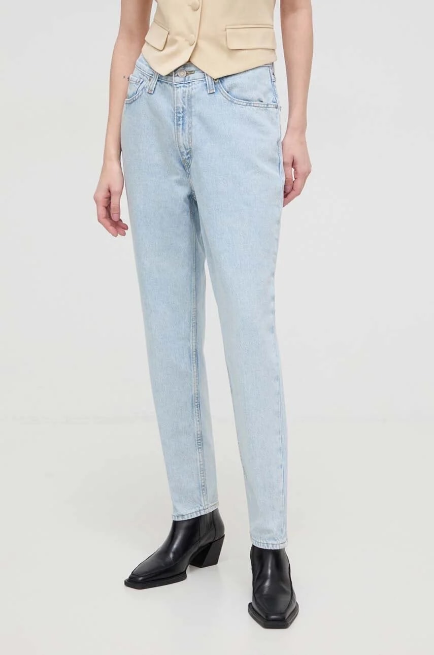джинсы 80S MOM JEAN синие для женщин