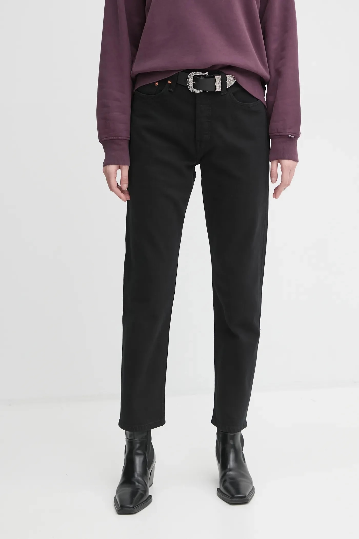 джинсы 501® CROP черные для женщин