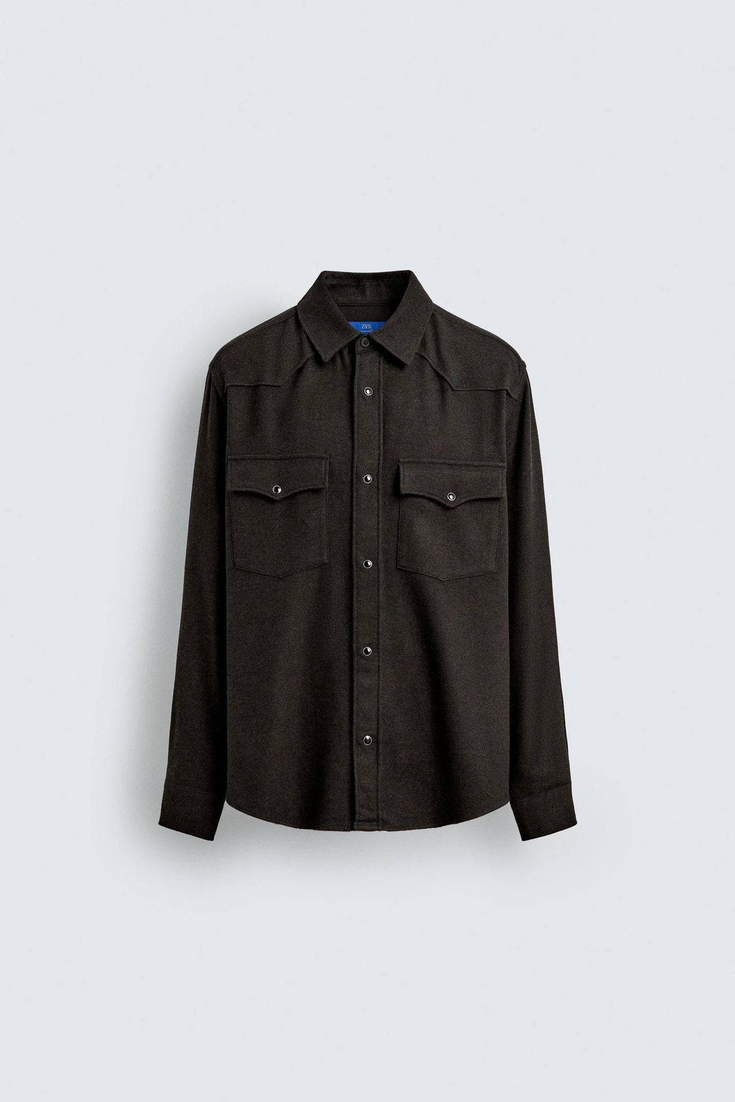РУБАШКА В СТИЛЕ ИЗ ШЕРСТИ AARON LEVINE X Zara