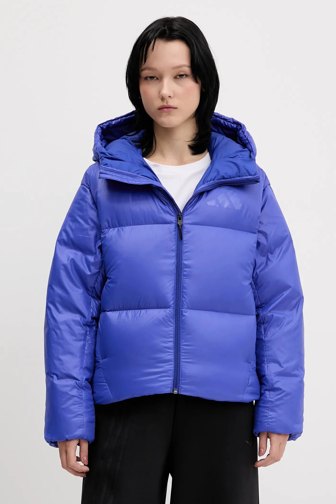 Пуховик Adidas x Z.N.E синий для женщин