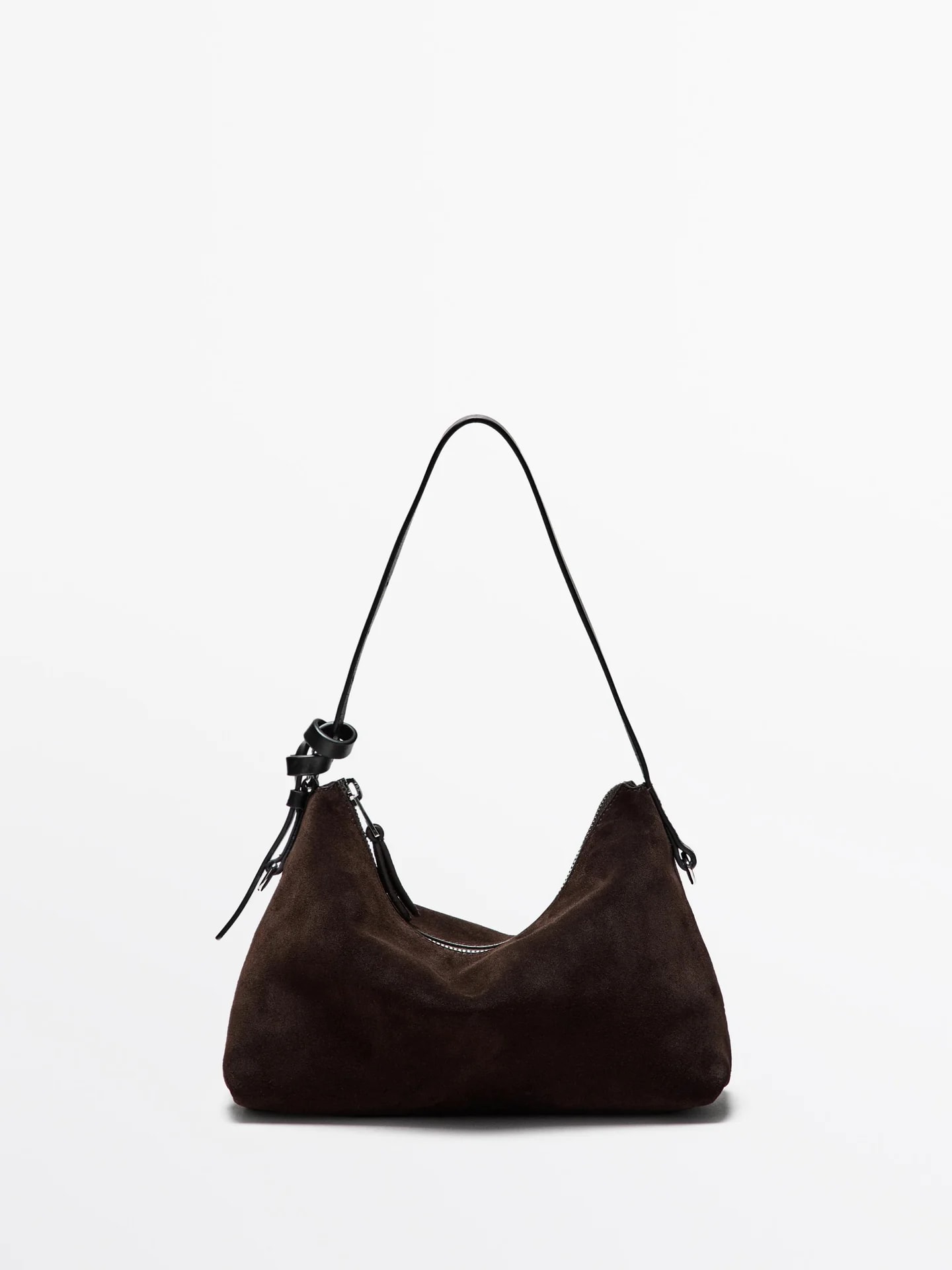 Маленькая замшевая кожаная сумка