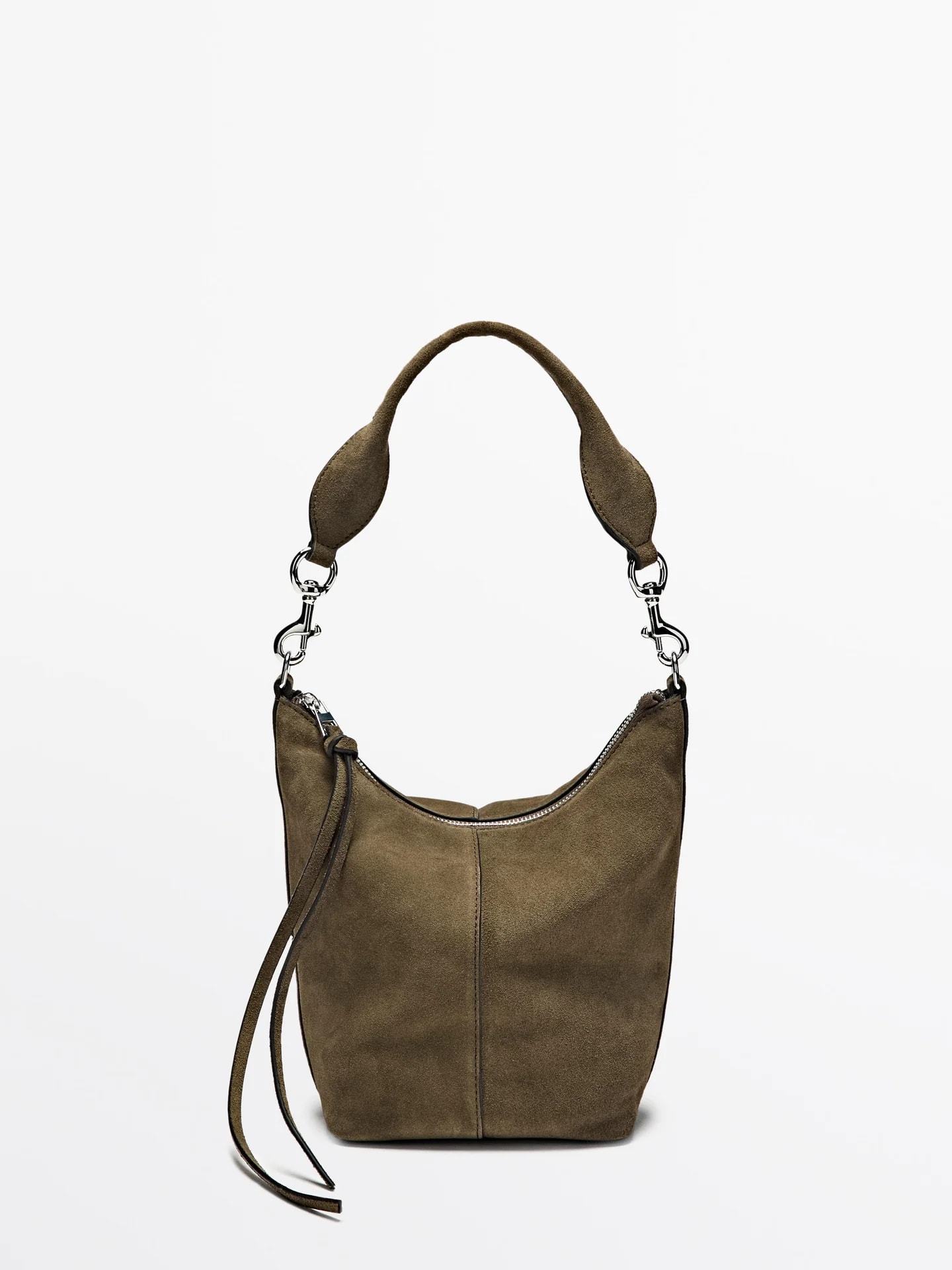 Сумка-мешок из замшевой кожи