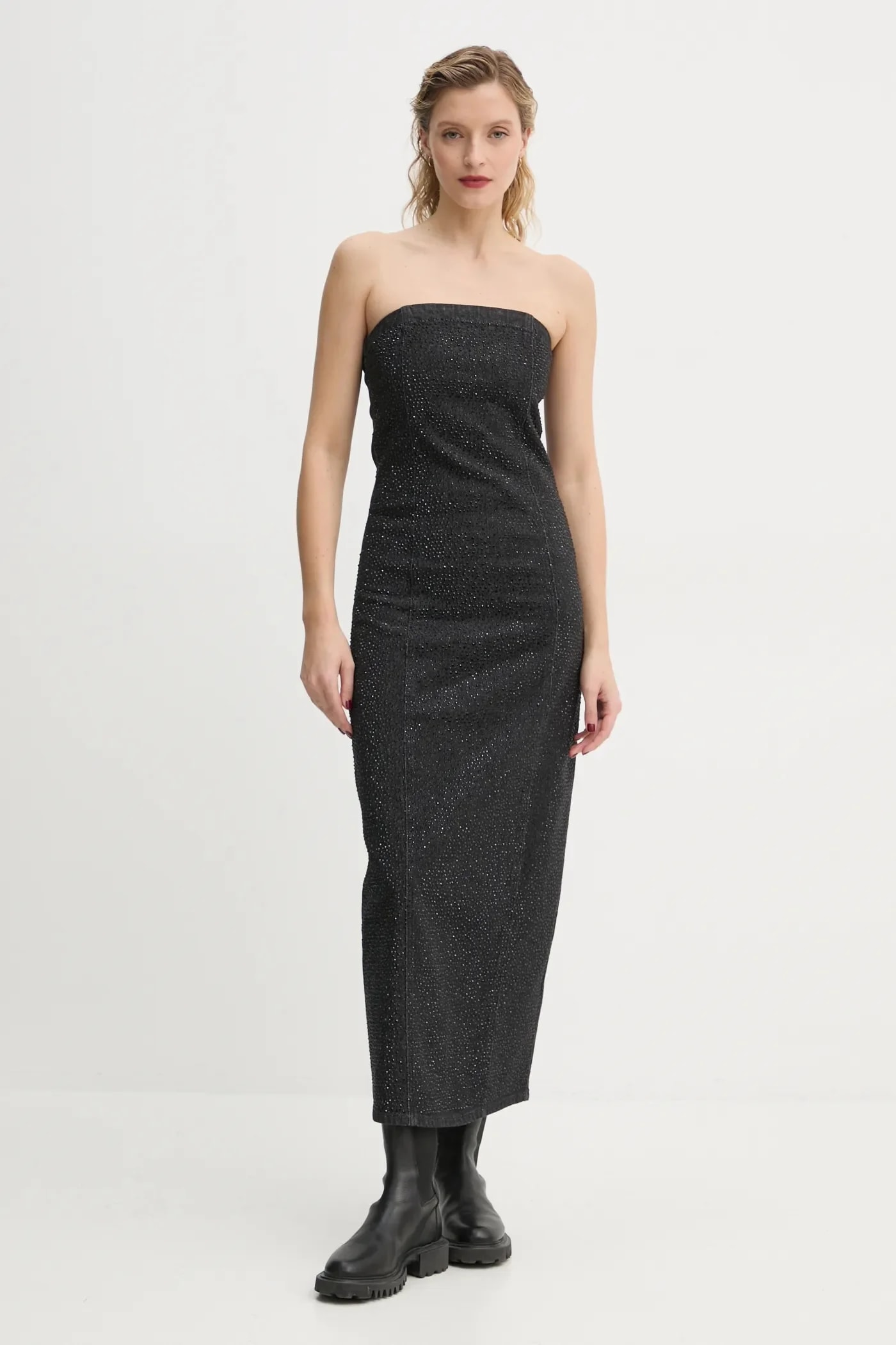 Джинсовое платье черное для женщин