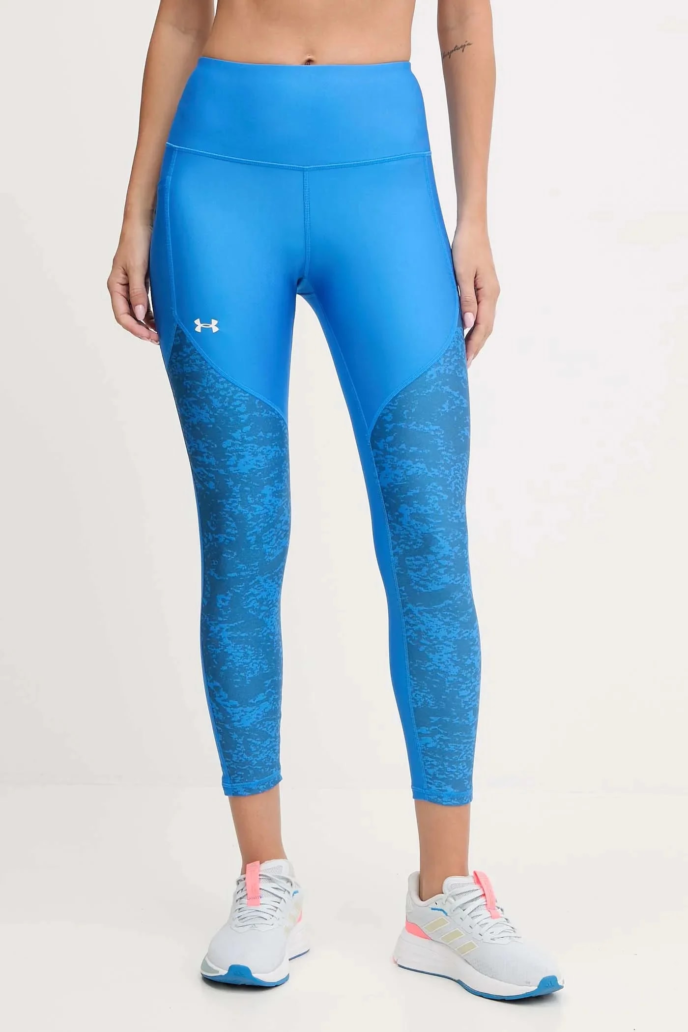 Тренировочные леггинсы синие для женщин
