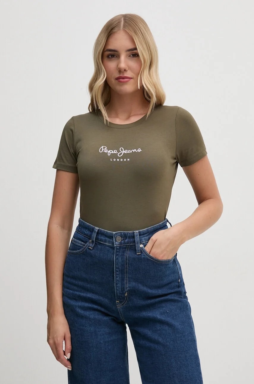 Футболка NEW VIRGINIA SS N зеленая для женщин