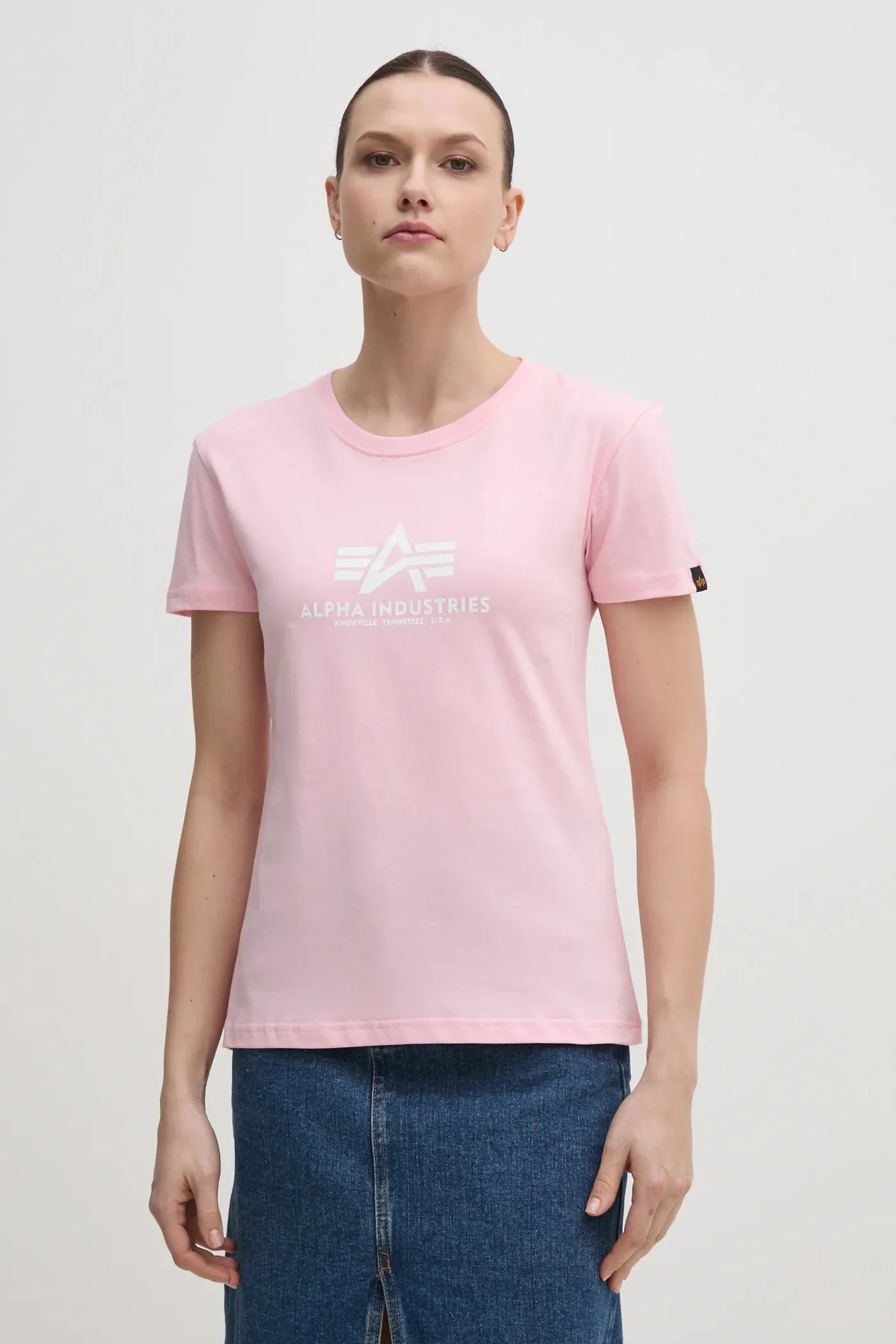 Хлопковая футболка New Basic T Wmn