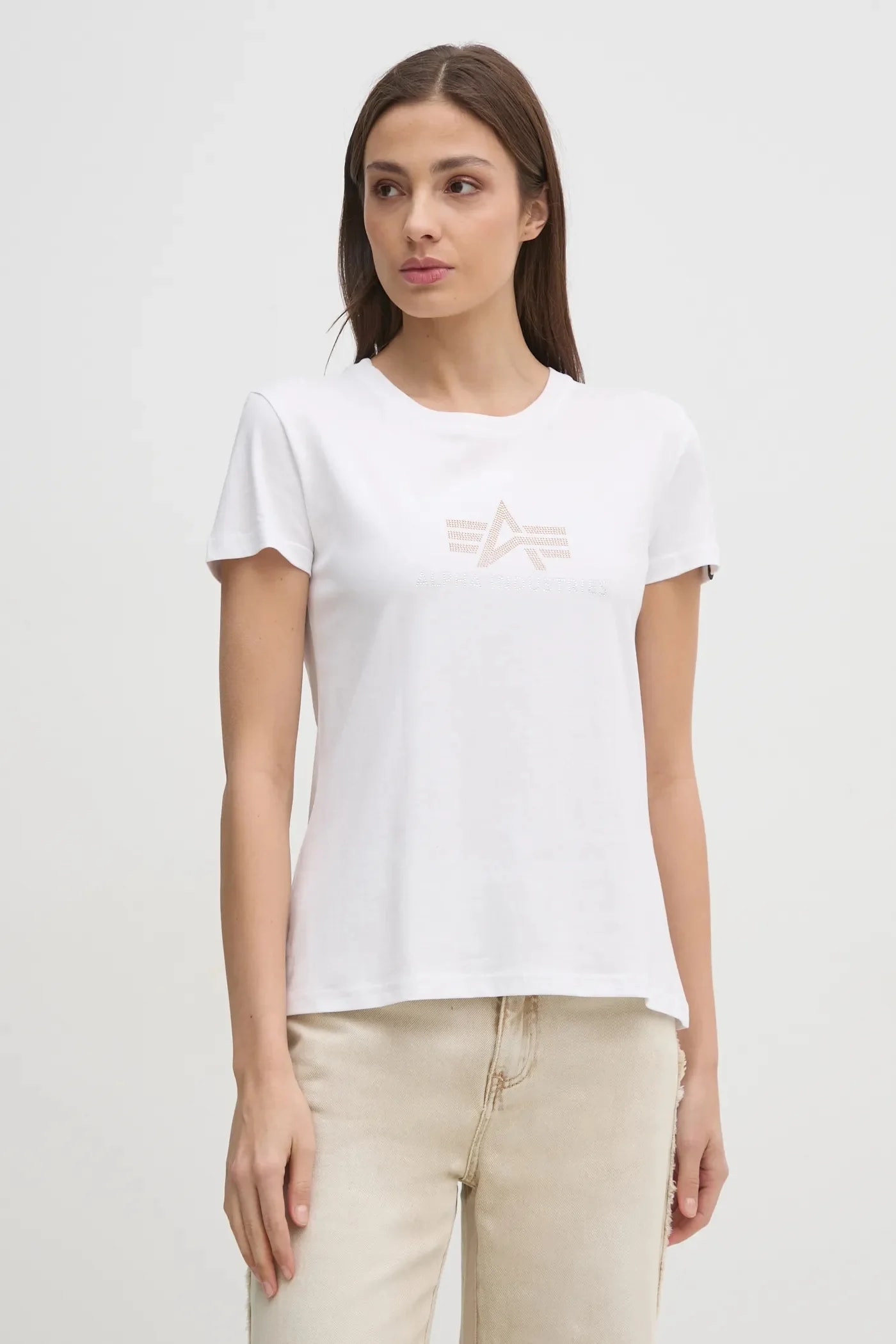 Хлопковая футболка Crystal T Wmn