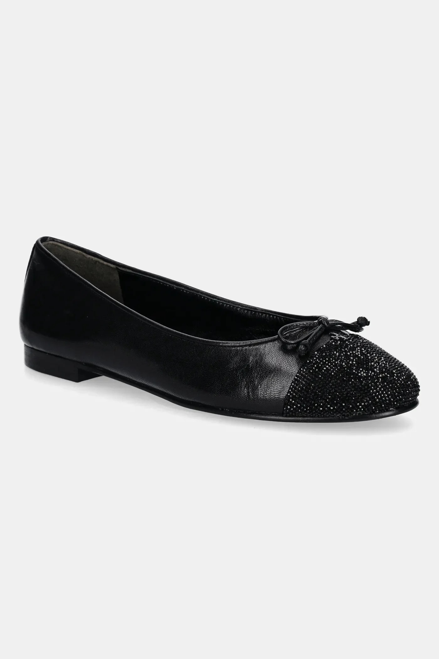 Кожаные балетки Cap-Toe Pave Ballet