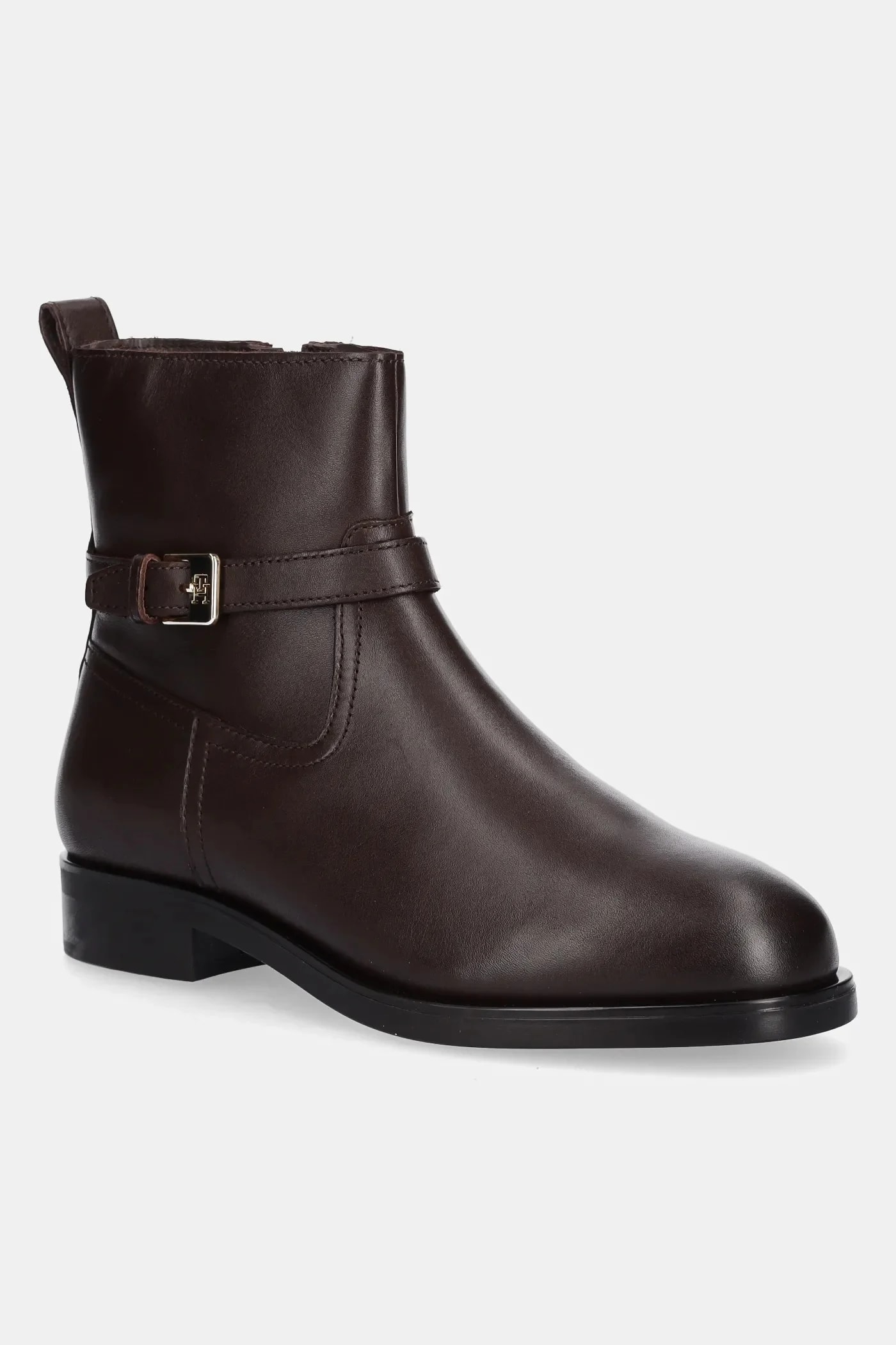 Кожаные ботинки TH BUCKLE RIDING LEATHER BOOTIE