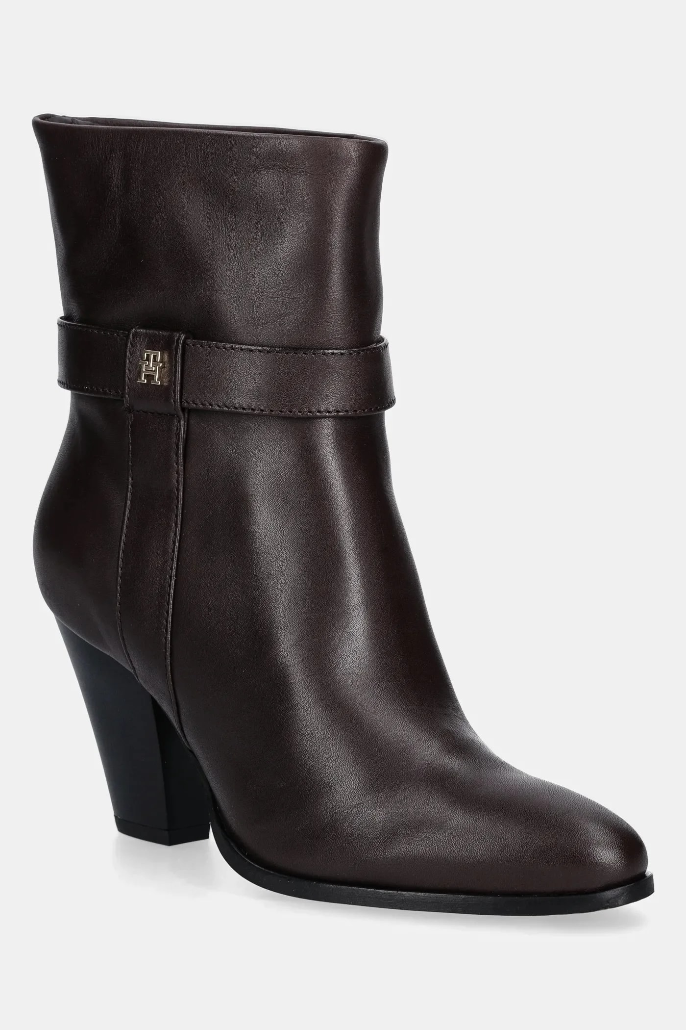 Кожаные ботильоны TH T-STRAP LEATHER POINTY BOOTIE