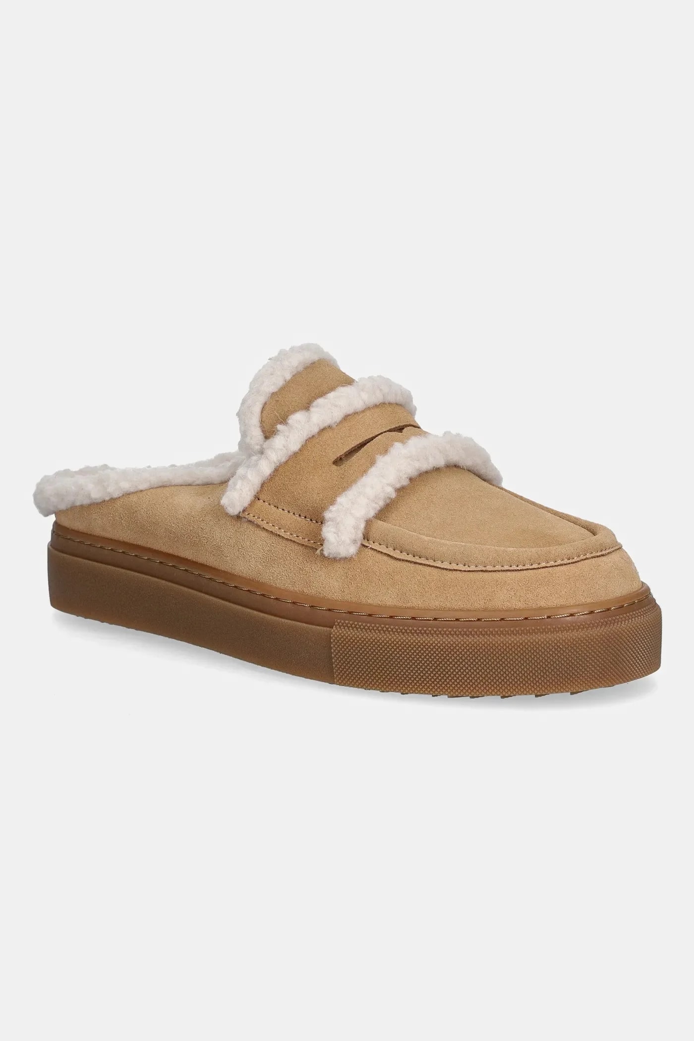 Замшевые тапочки Mule Wool