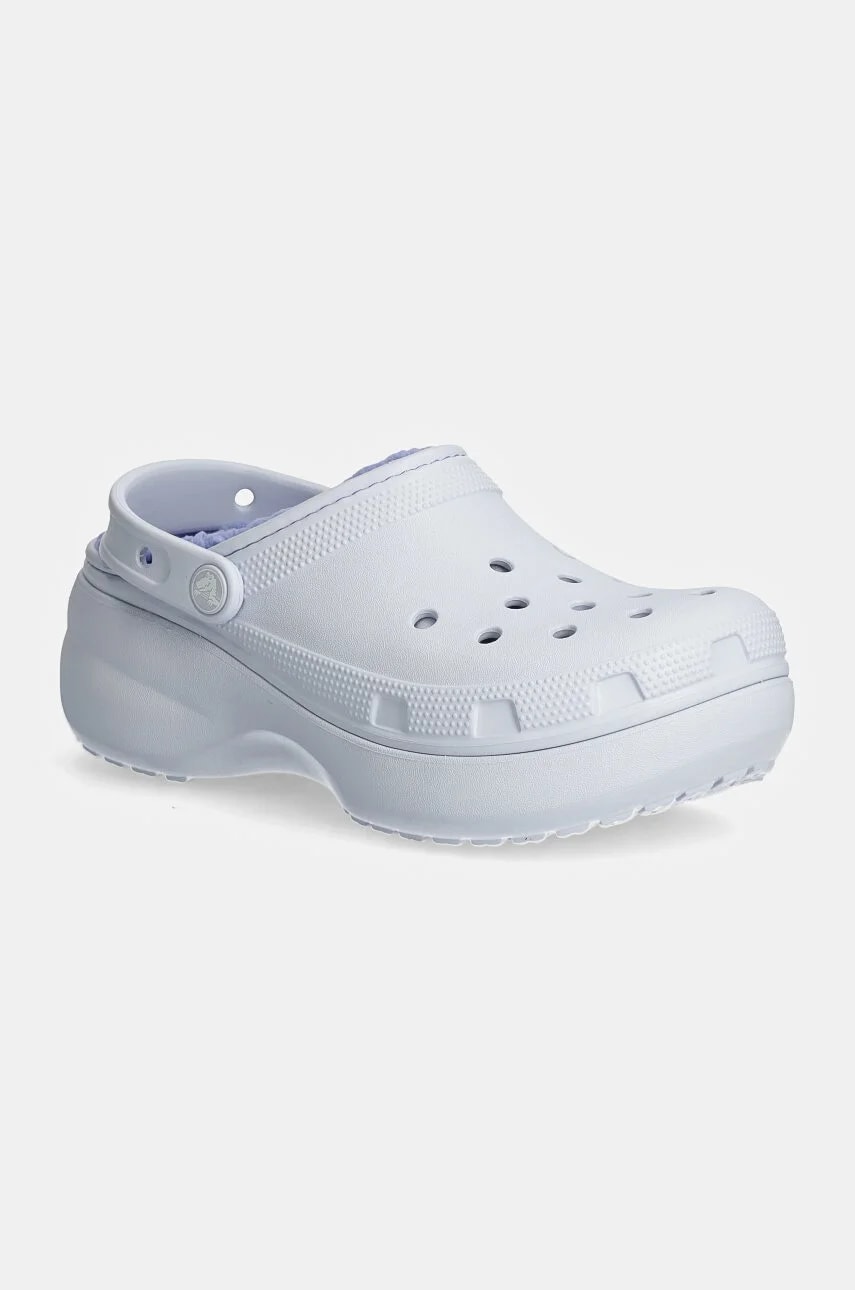 Классические тапочки Clog W на подкладке на платформе
