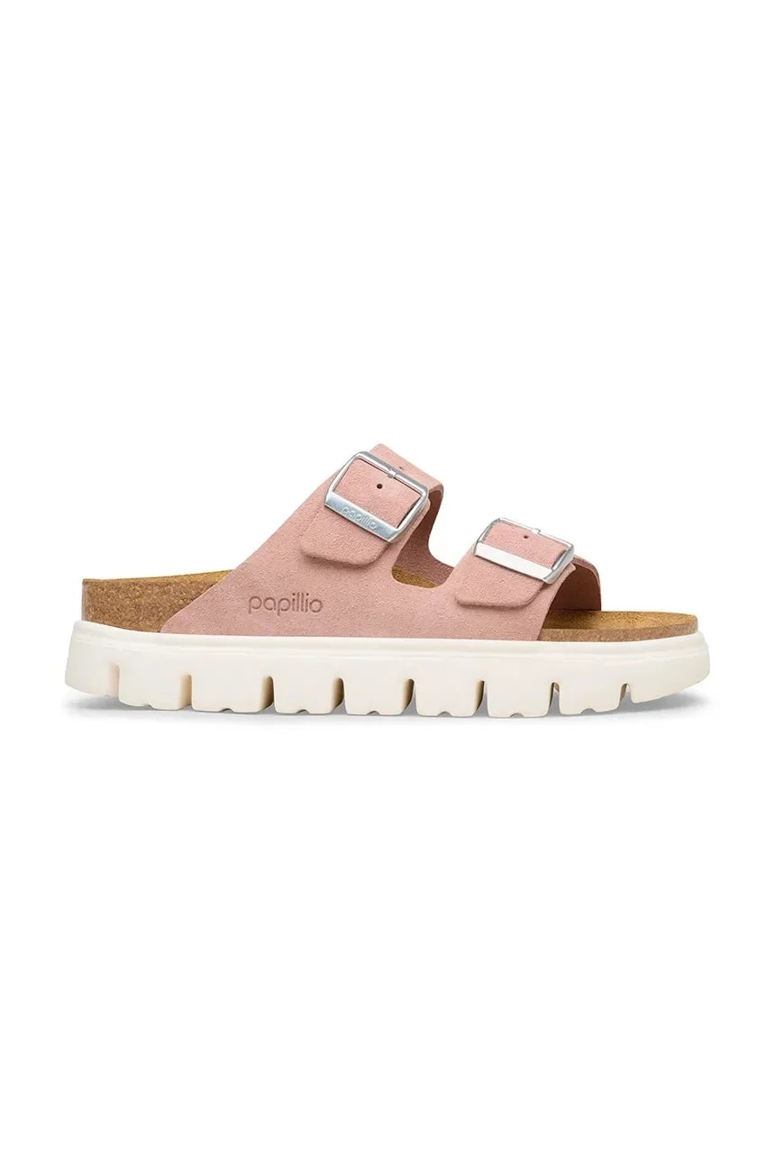 Женские замшевые шлепанцы Arizona Chunky Birkenstock x Papillio