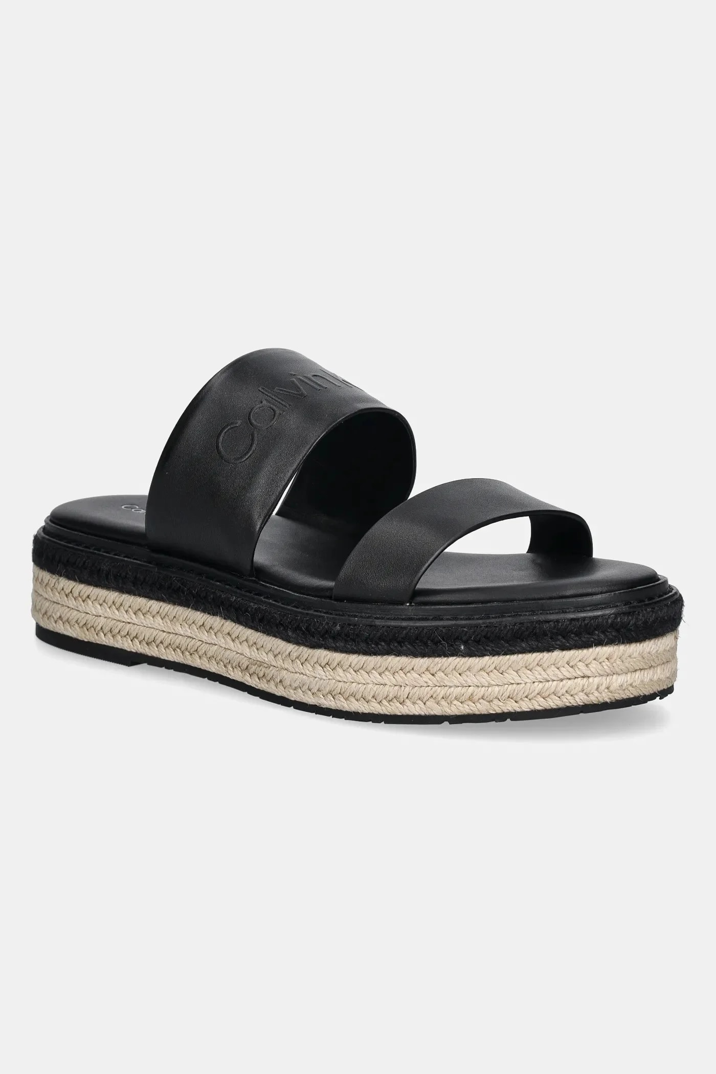 Кожаные шлепанцы FLATFORM WEDGE SLIDE - HE