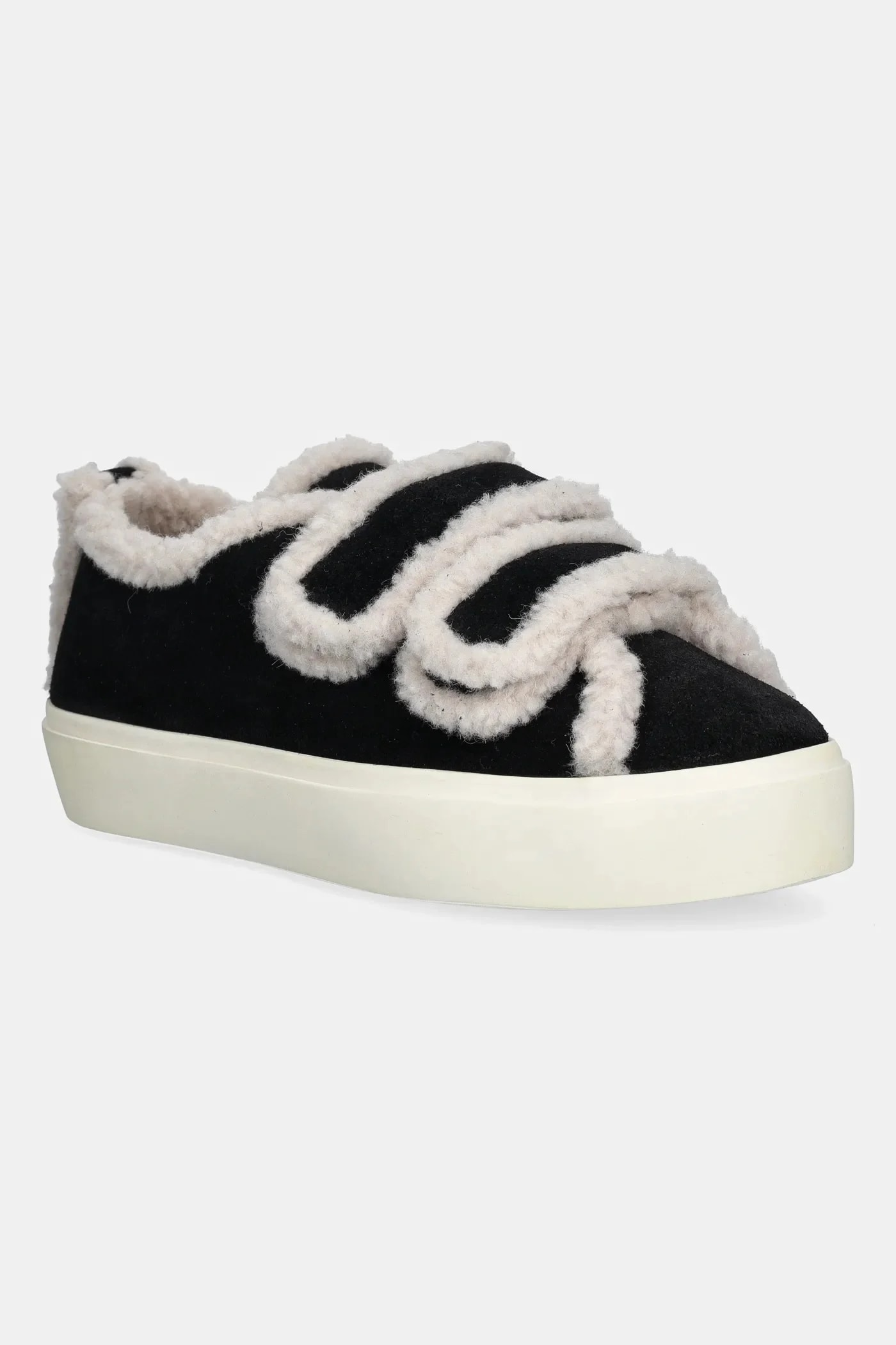 замшевые кроссовки Shearling Low на липучке
