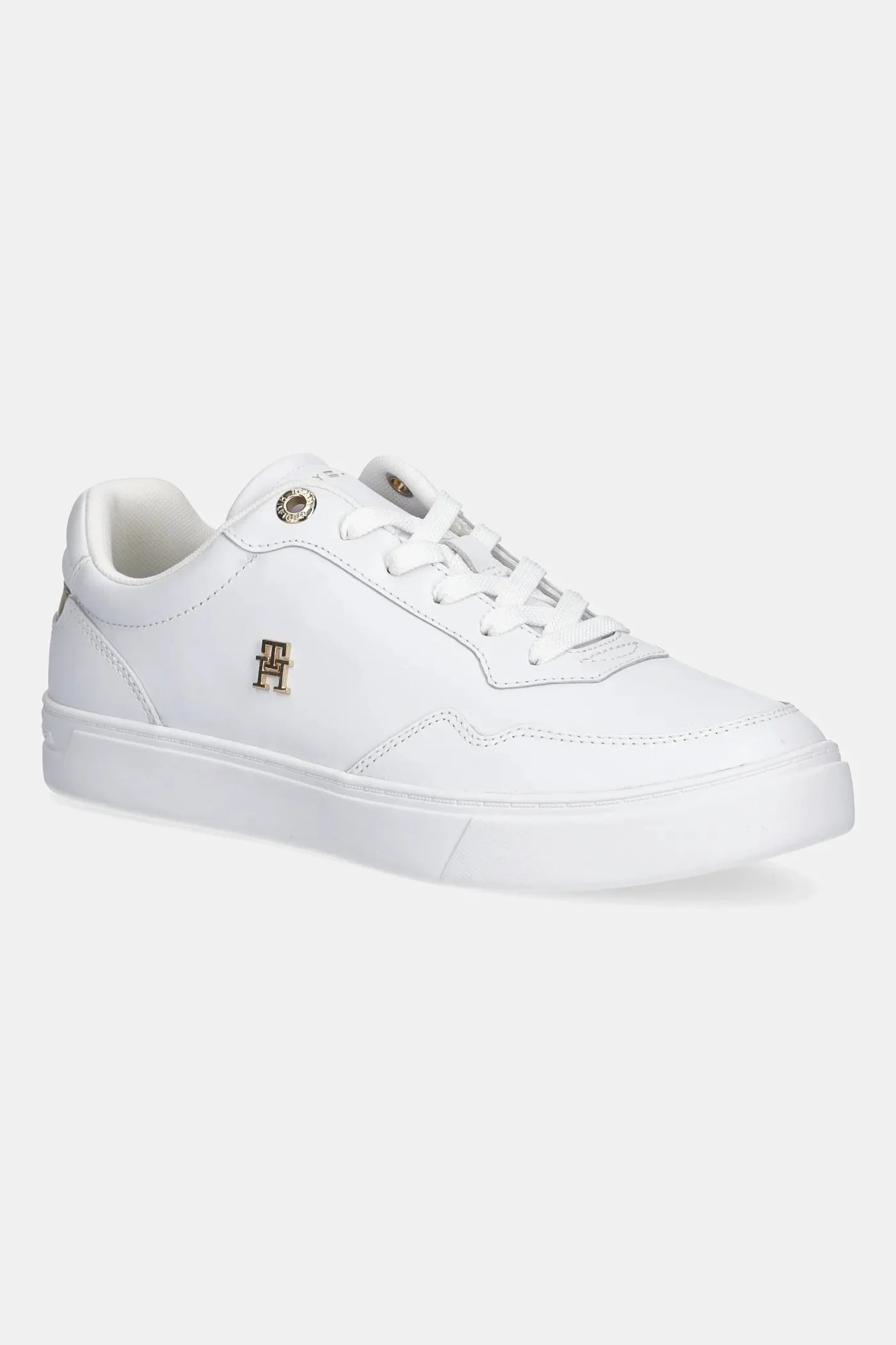 кожаные кроссовки ESSENTIAL ELEVATED COURT SNEAKER белые для женщин