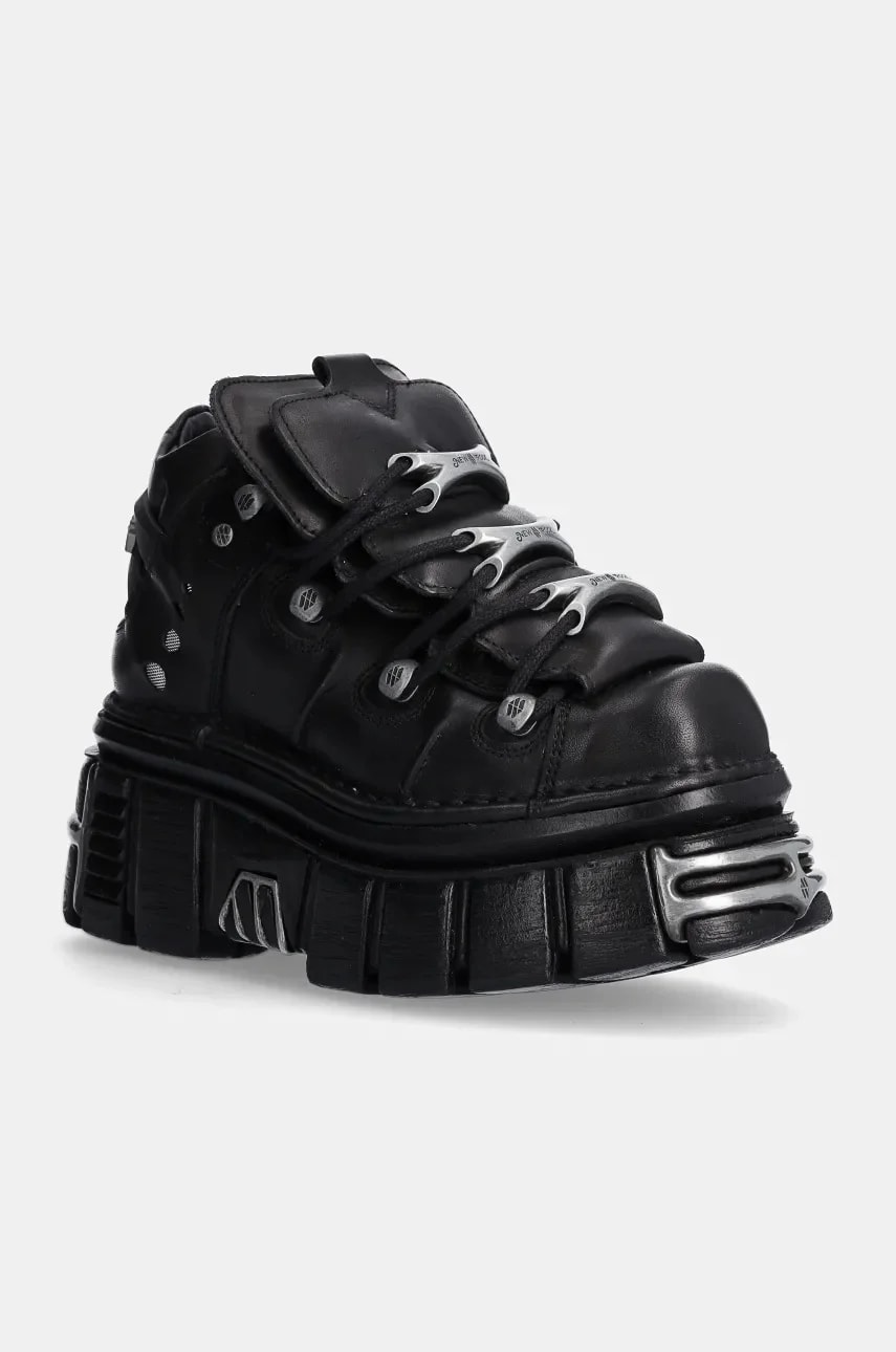 Кожаные кроссовки Nomada Negro + Tower Negro Lateral E14 Acero