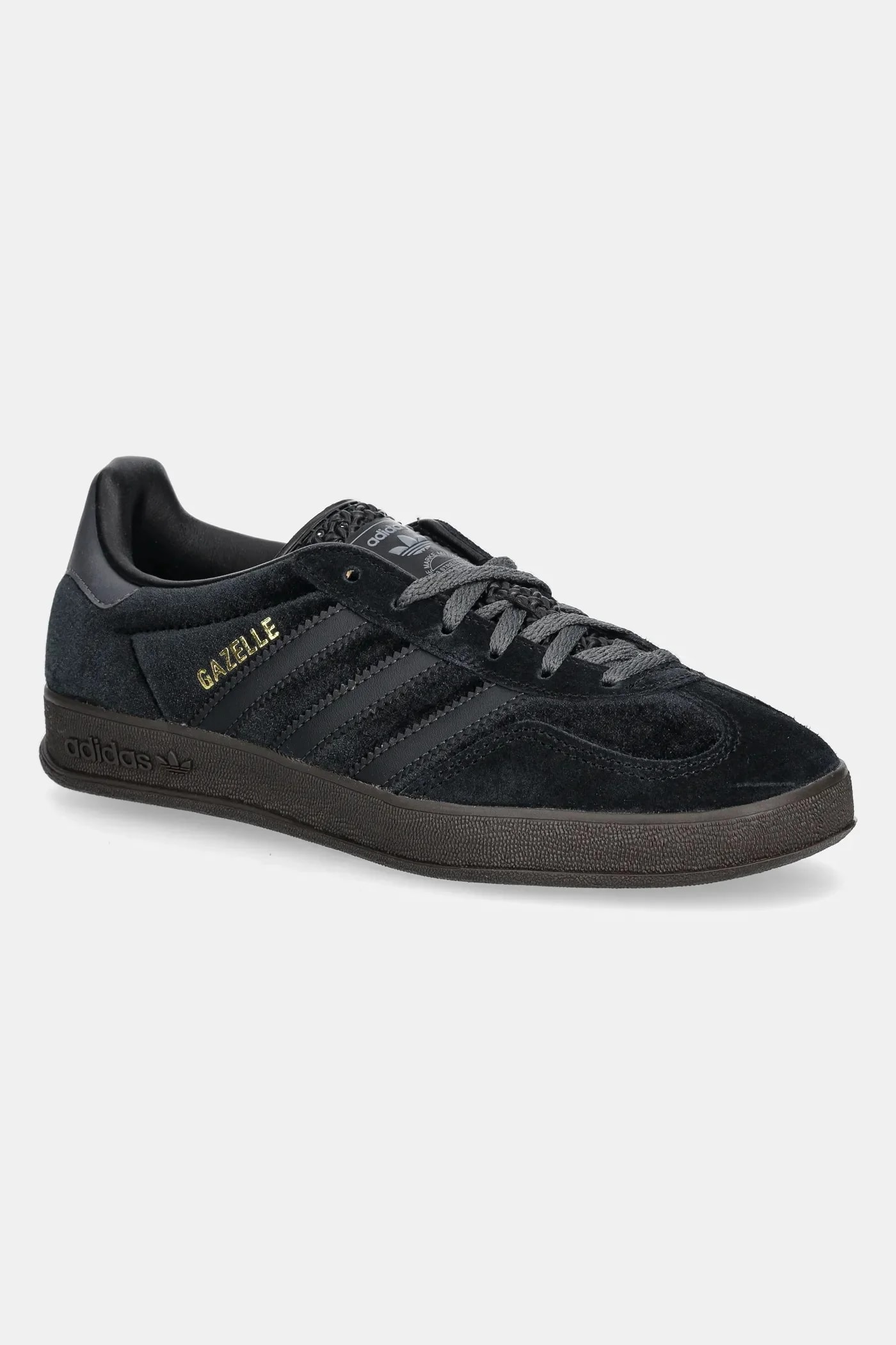кроссовки Gazelle Indoor черные для женщин
