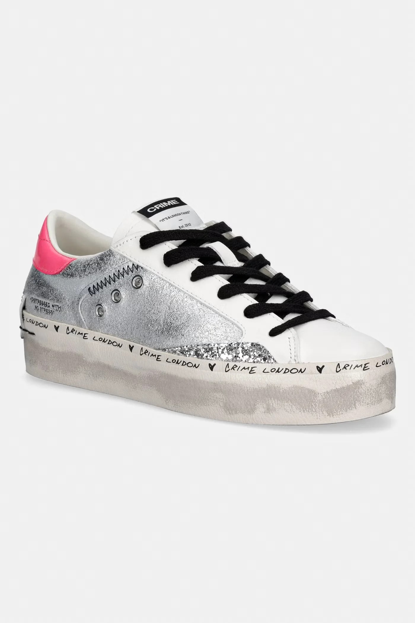 кожаные кроссовки DISTRESSED PLATFORM