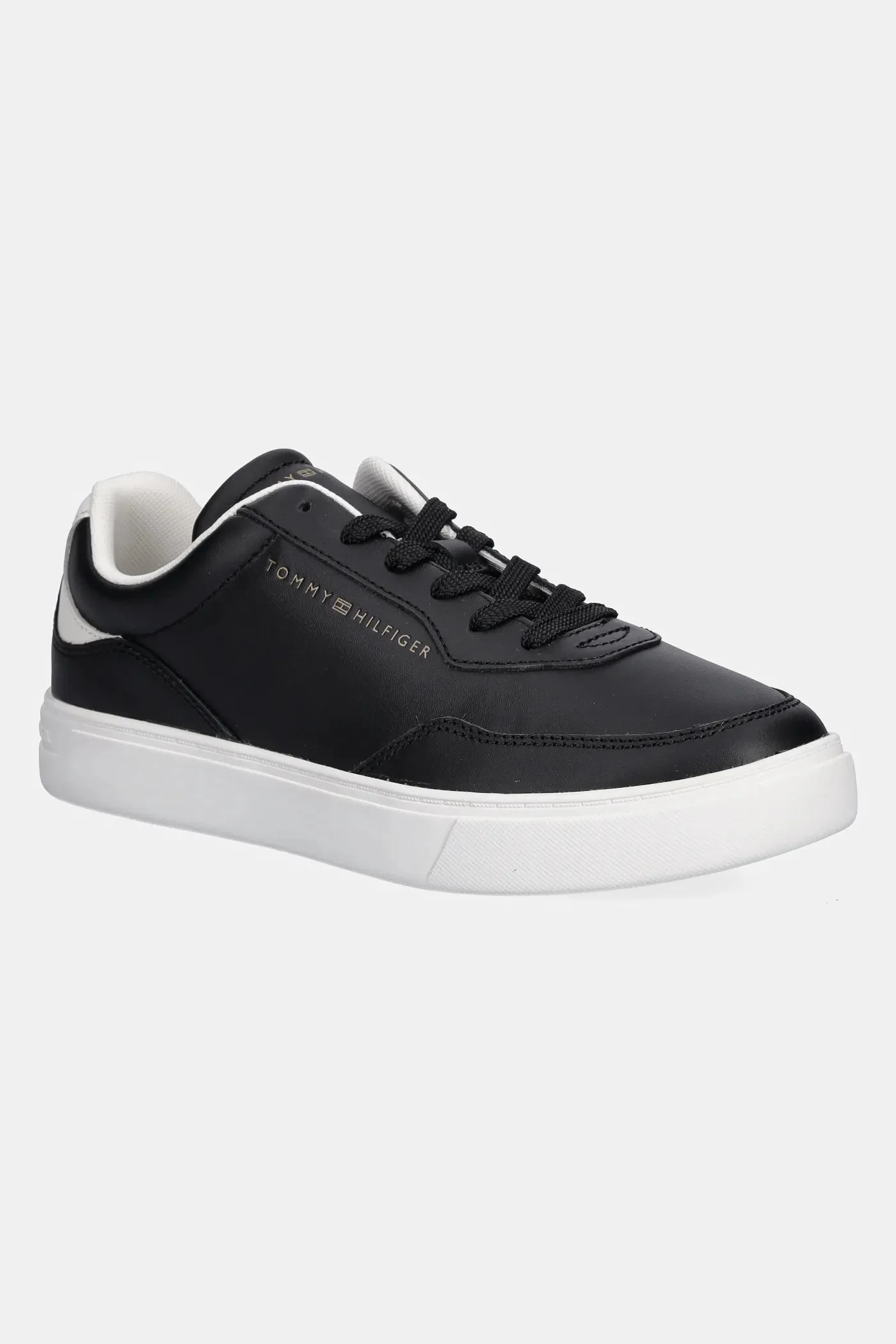 кожаные кроссовки CASUAL CUPSOLE SNEAKER черные для женщин