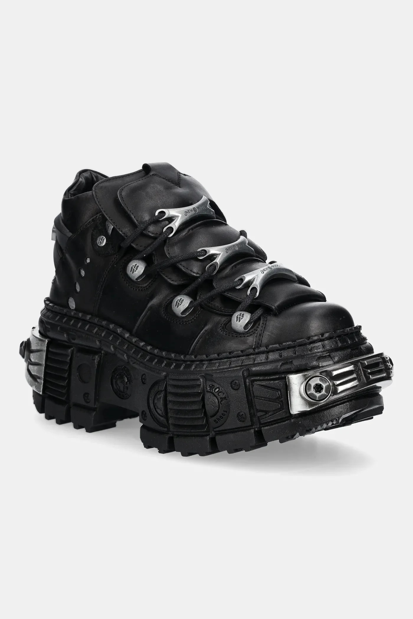 Кожаные кроссовки Crust Negro, Tank Casco Negro Power
