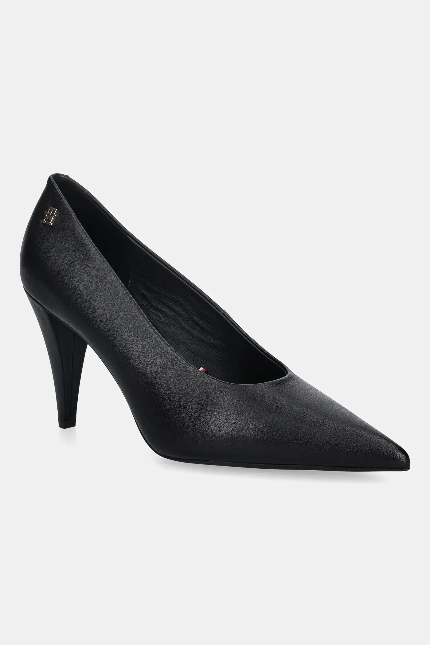 Кожаные туфли на высоком каблуке TH SMOOTH LEATHER PUMP