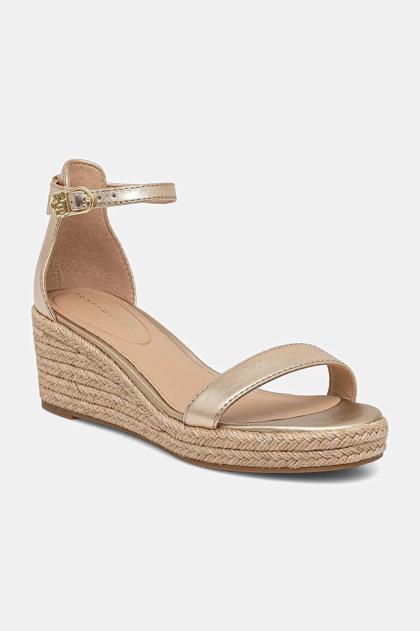 Кожаные сандалии TH METALLIC MID WEDGE ESPADRILLE