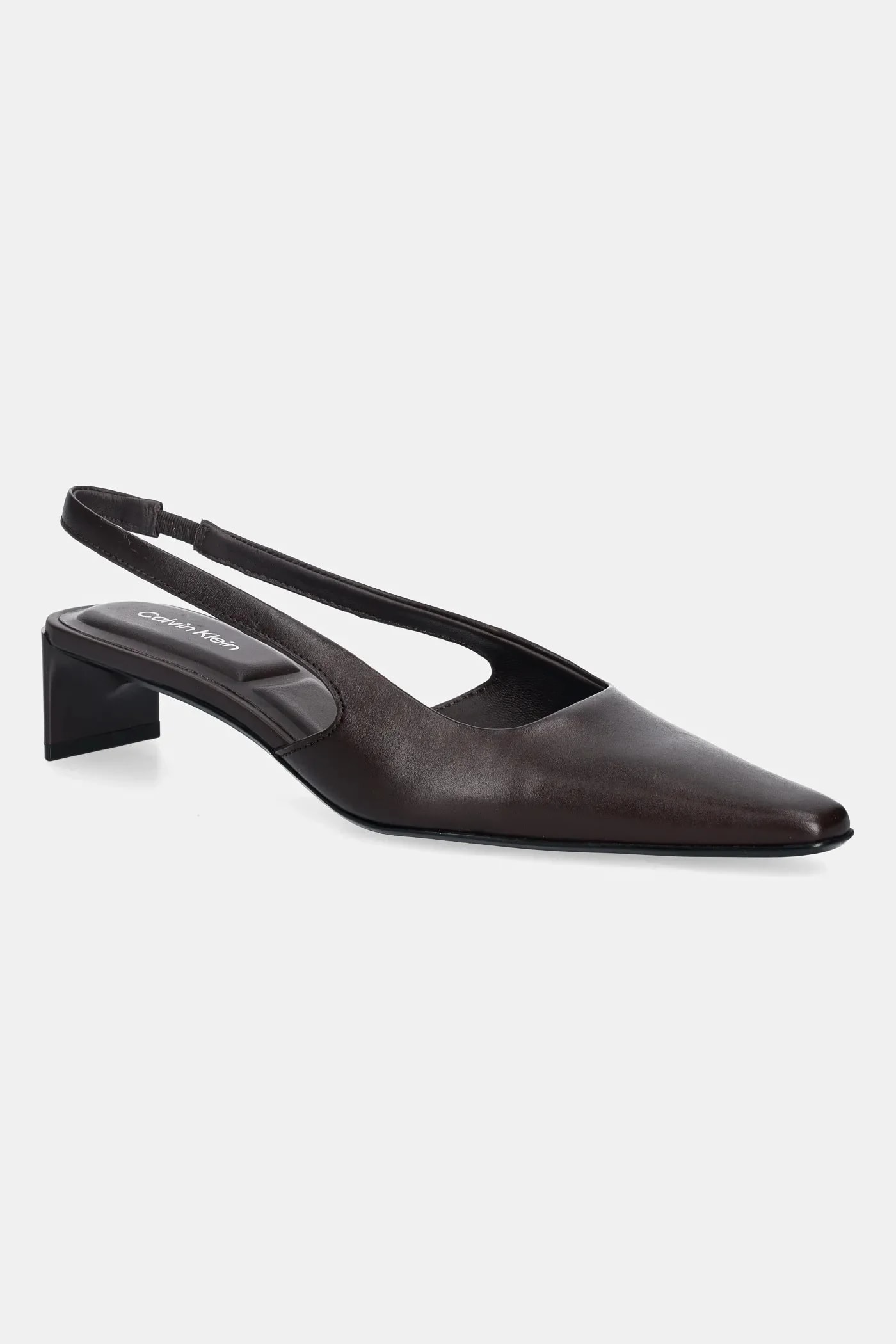 SET BACK HEEL PUMP SLINGBACK LTH кожаные туфли
