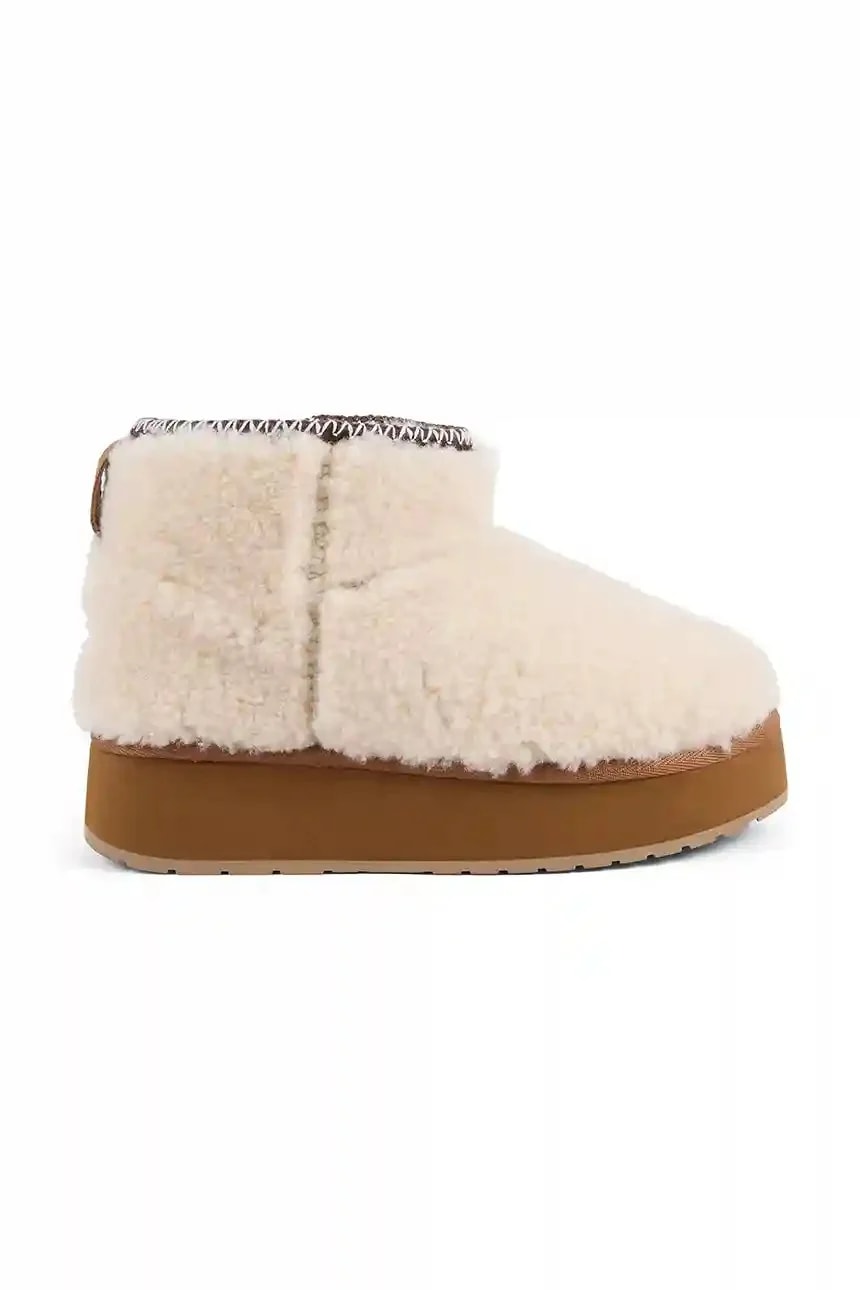 Зимние ботинки Stinger Micro Flatform Teddy из шерсти