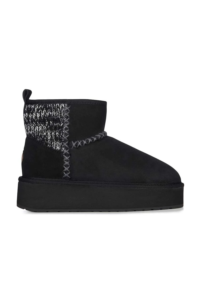 Замшевые зимние ботинки Stinger Knit Flatform