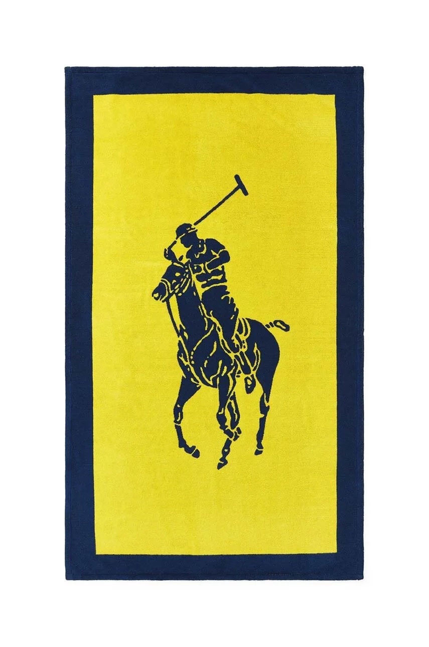 Пляжное полотенце Polo Jacquard Iris Blue/Yellow 100 x 170 см