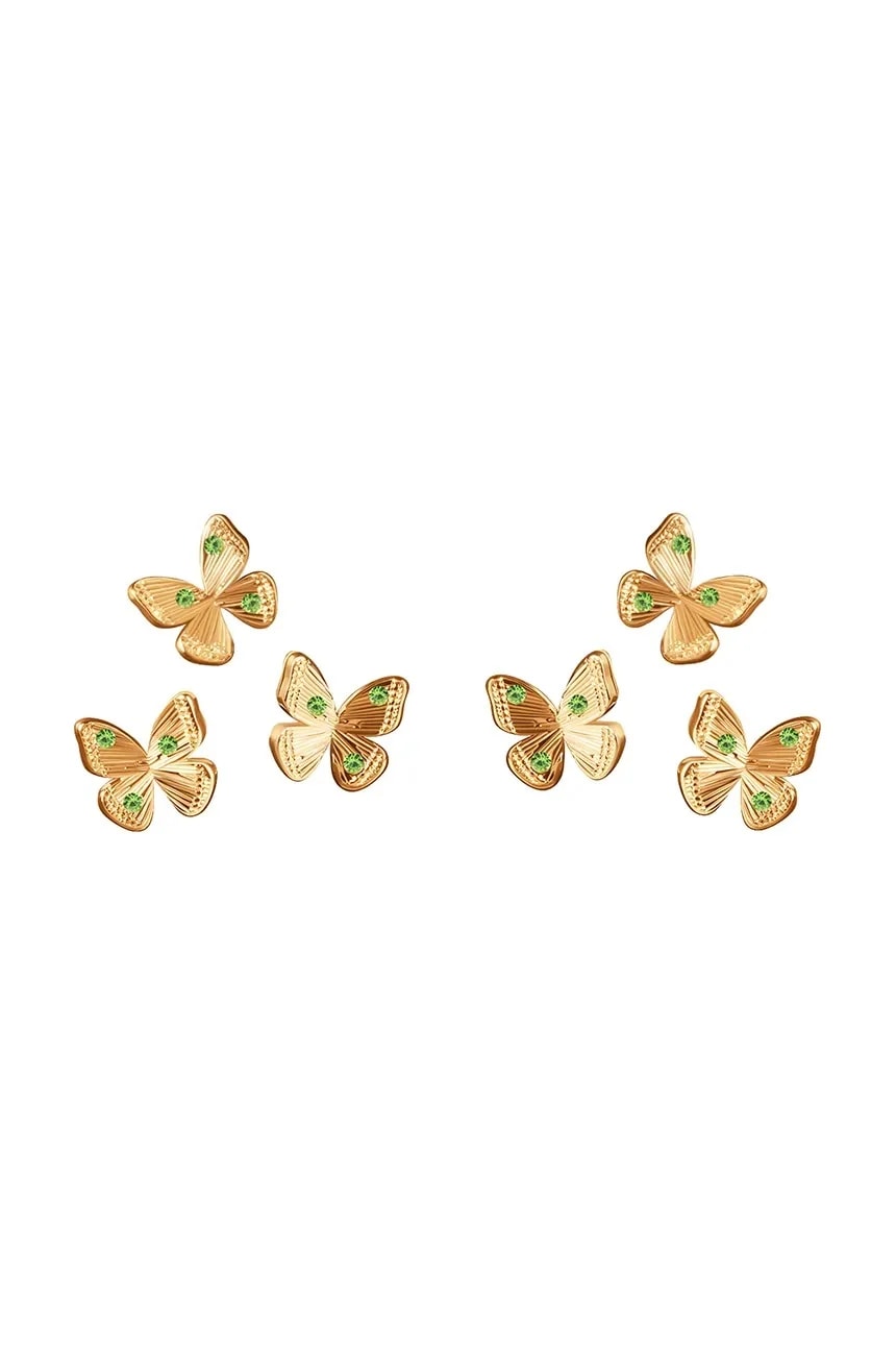 Позолоченные серьги Papillon